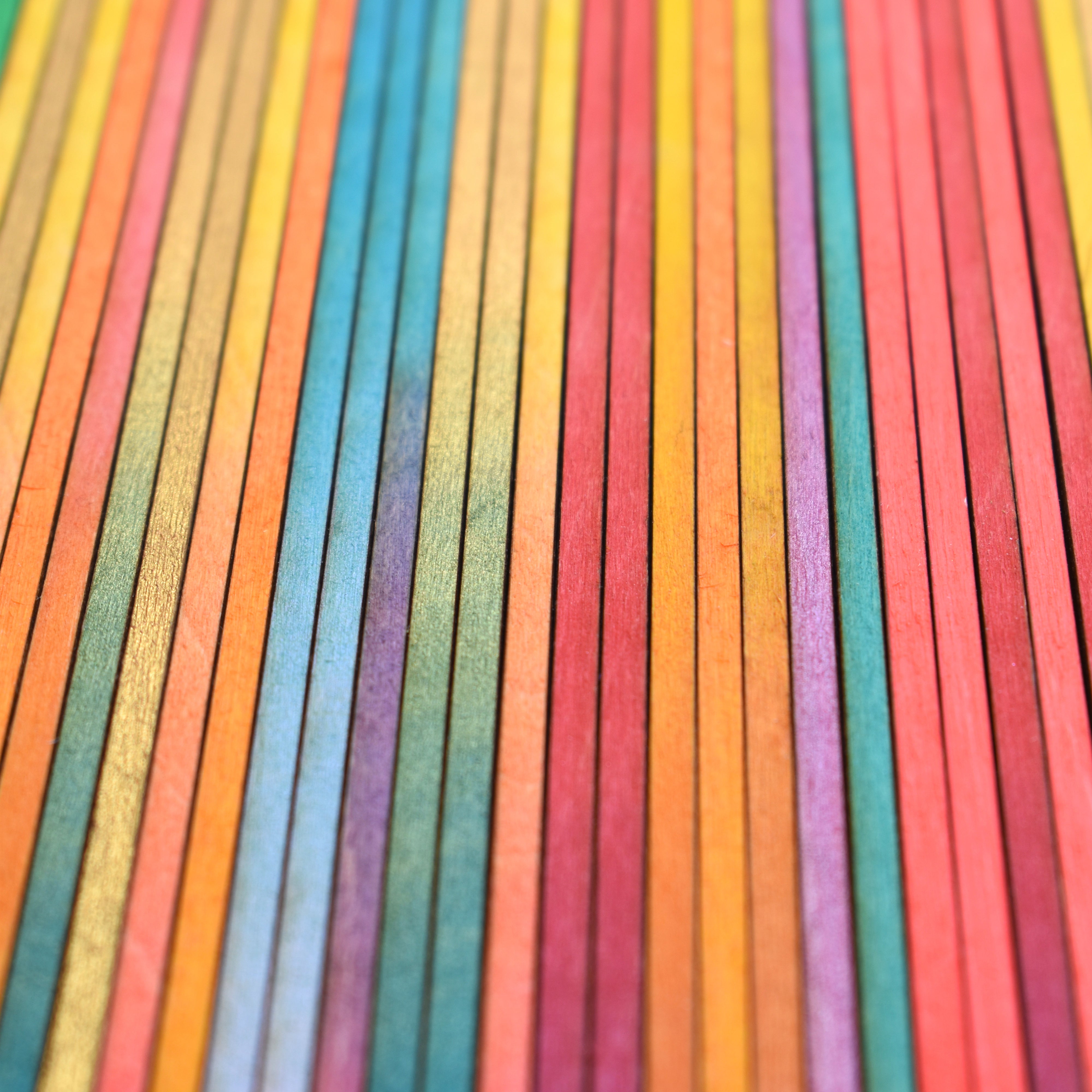 Irregular Narrow Stripe Colour Study Painting, Landscape