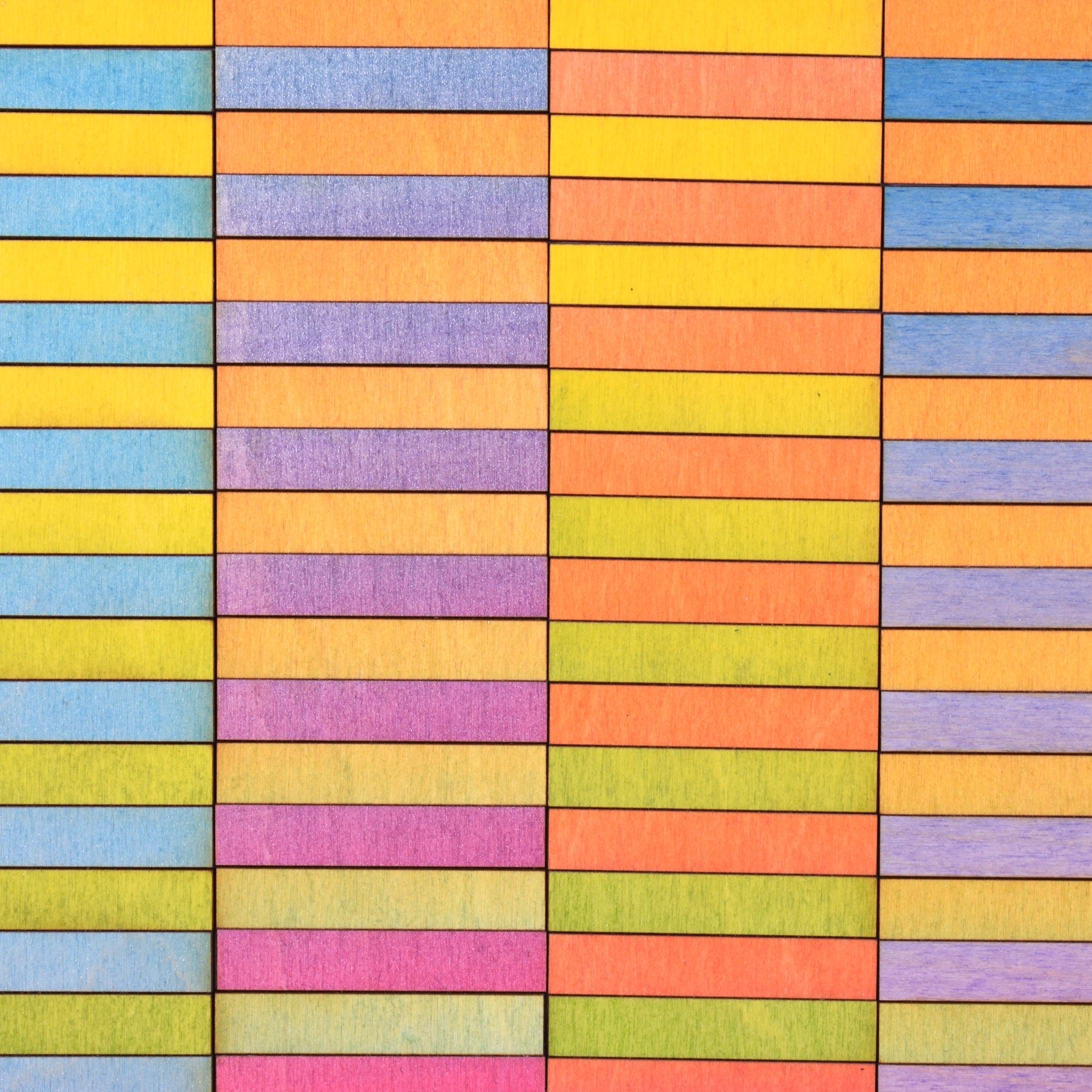Stripe Blocks Colour Study Painting