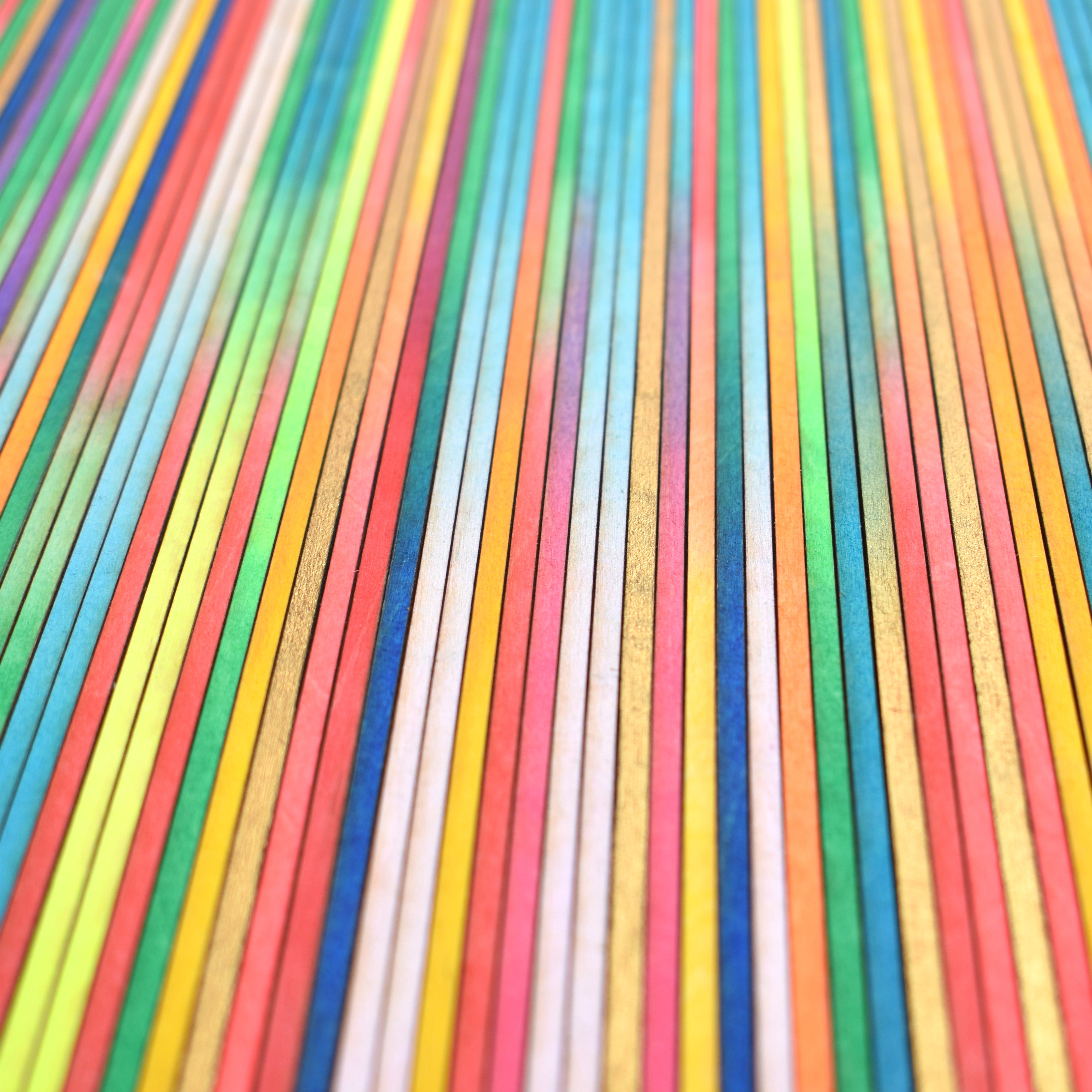 Irregular Narrow Stripe Colour Study Painting, Landscape