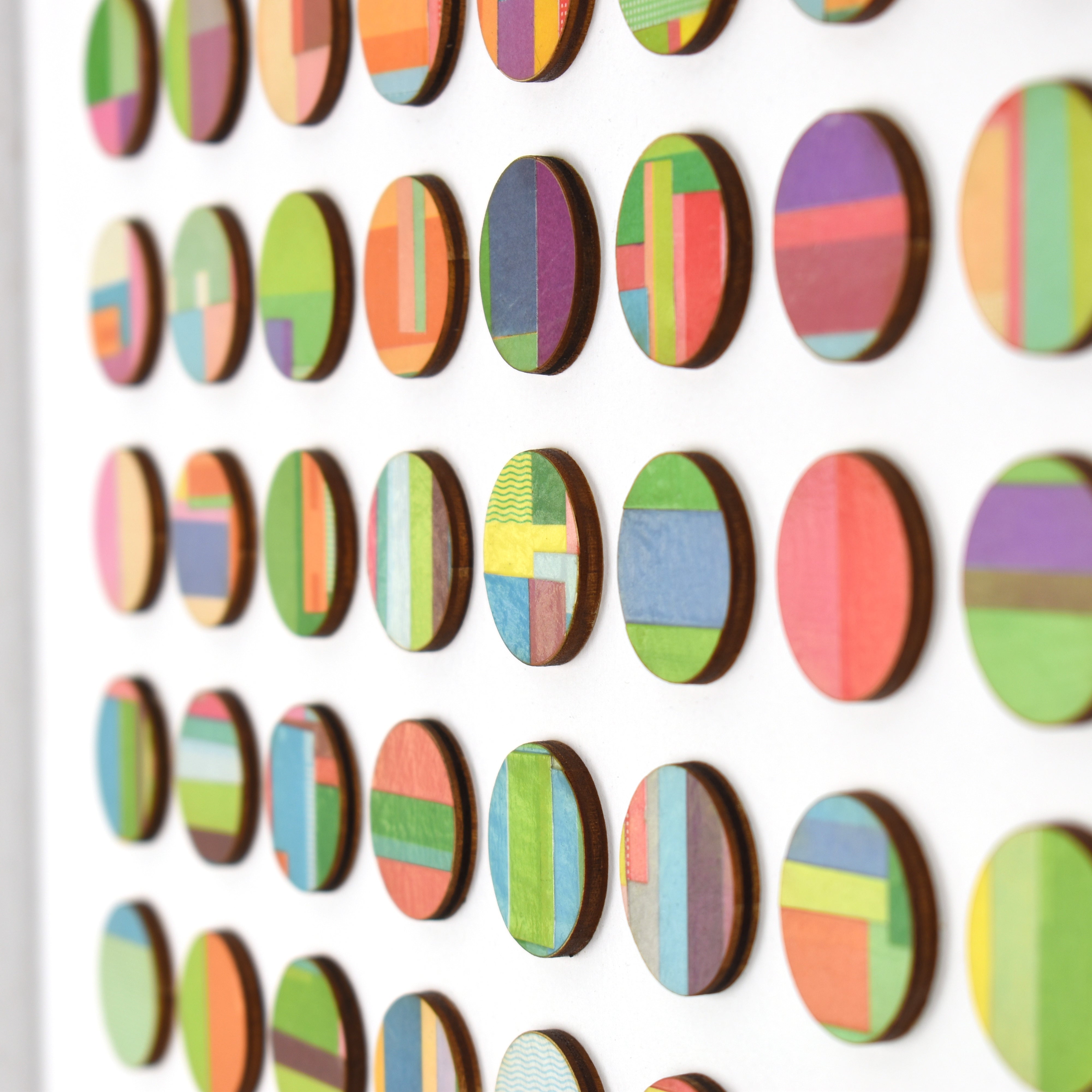 One Hundred Vintage Cookery Book Dots Collage