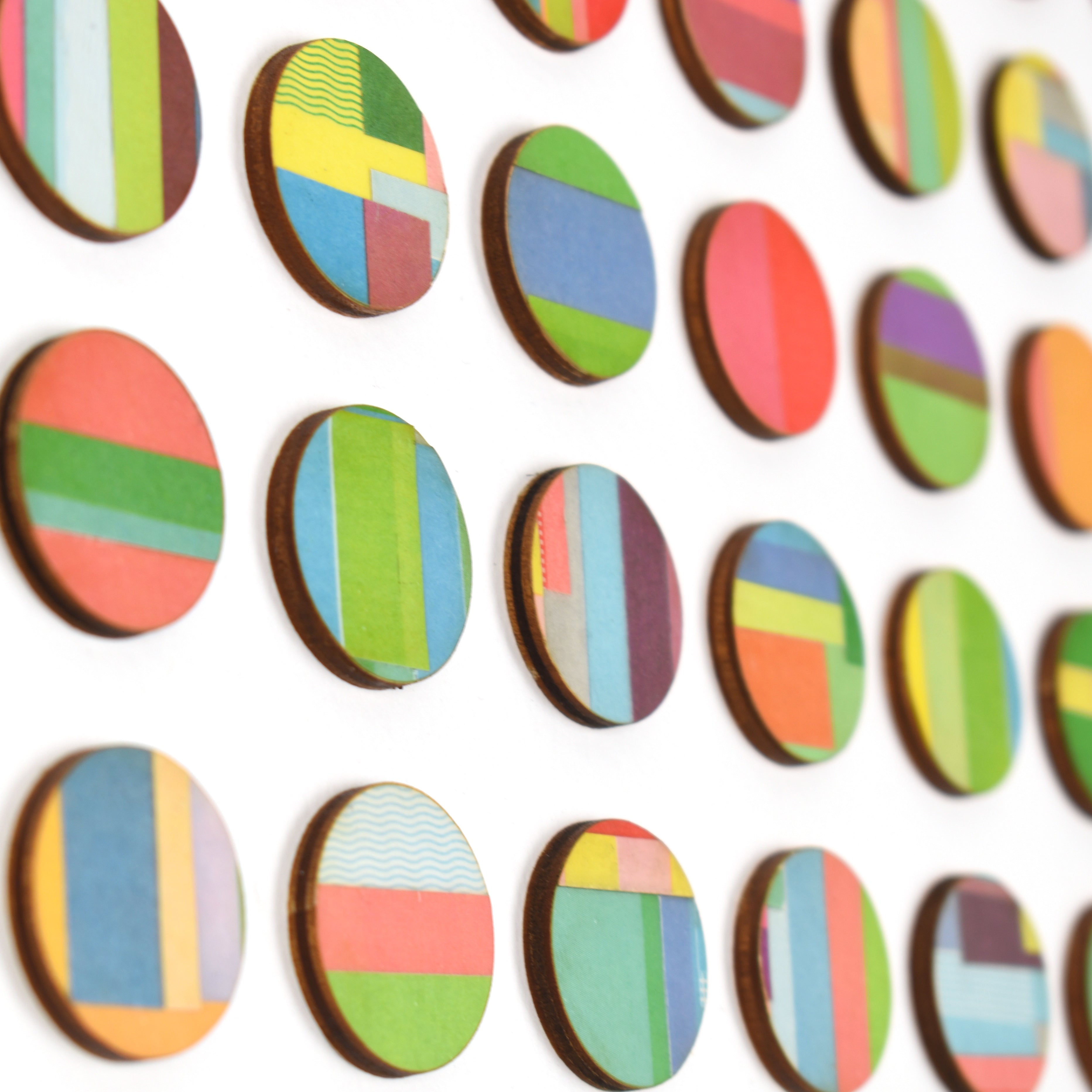 One Hundred Vintage Cookery Book Dots Collage