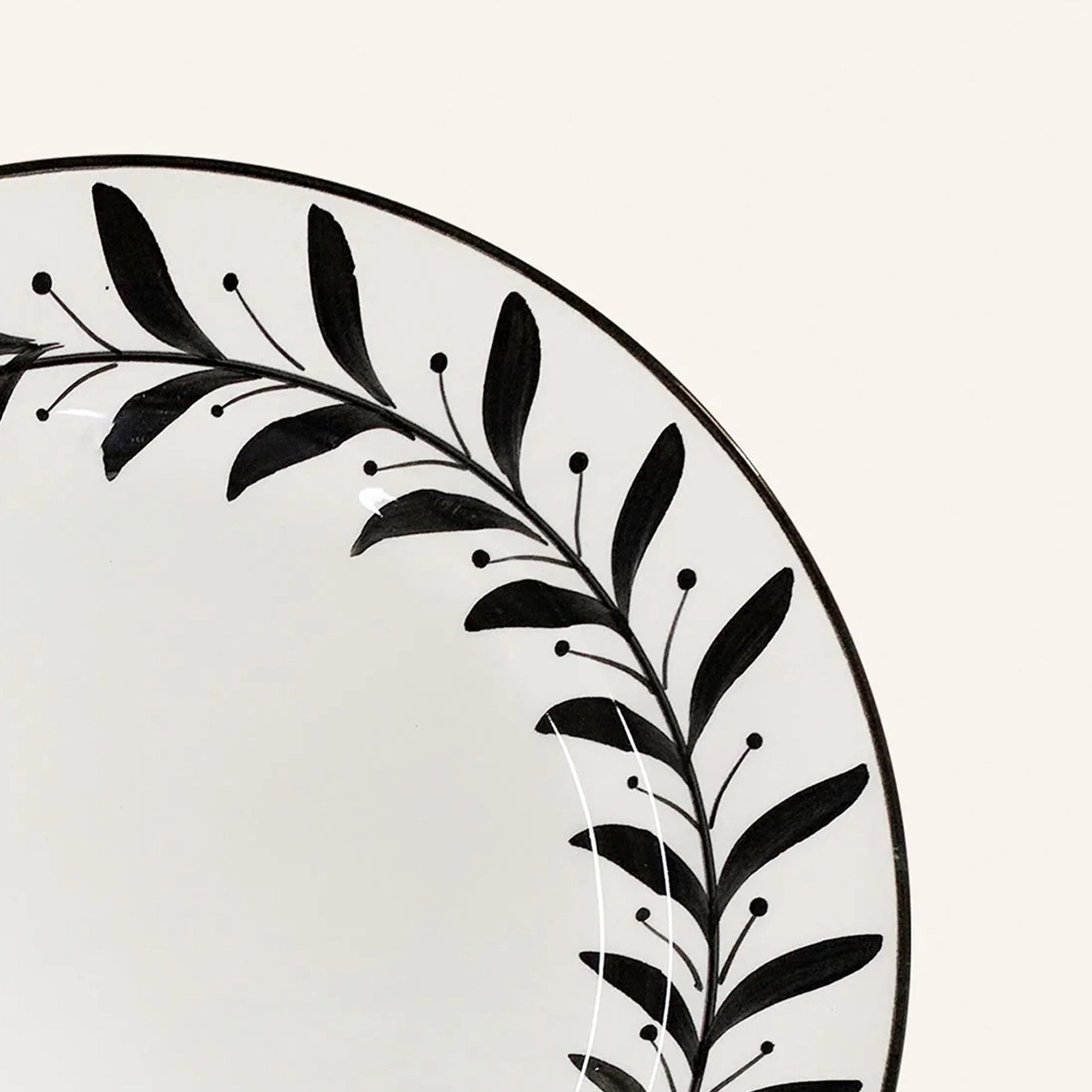 Dinner Plate - Helecho - Jet Black