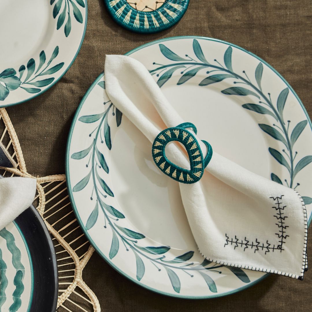 Gota Werregue Napkin Ring - Teal