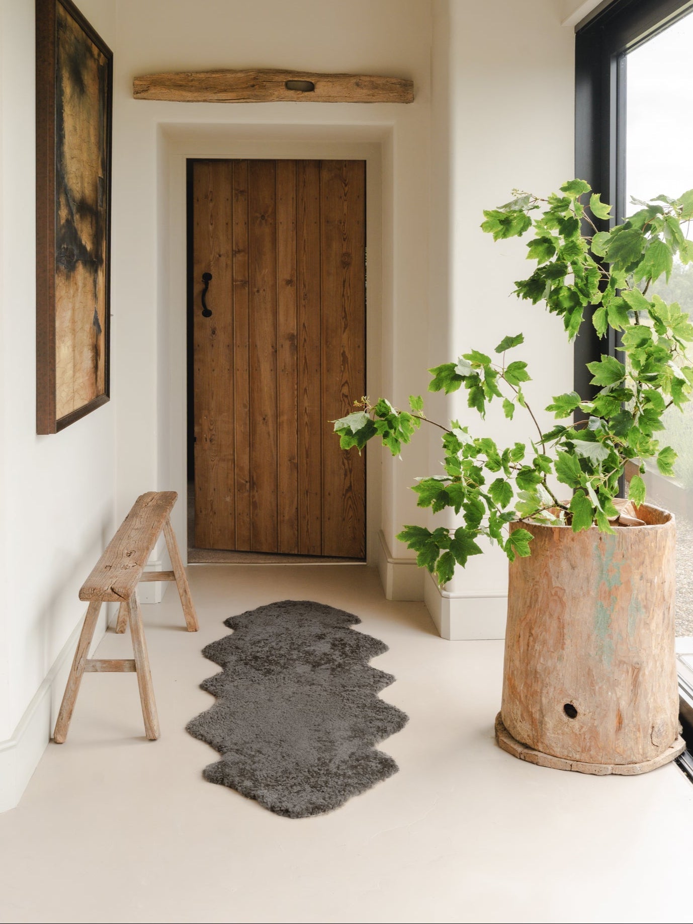 Double Shearling Rug | Mist