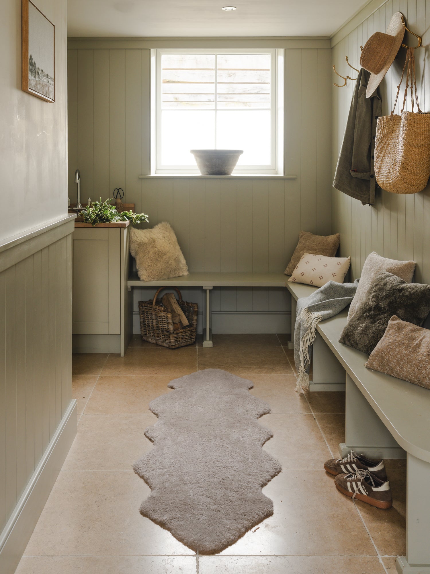 Double Shearling Rug - Oatmeal