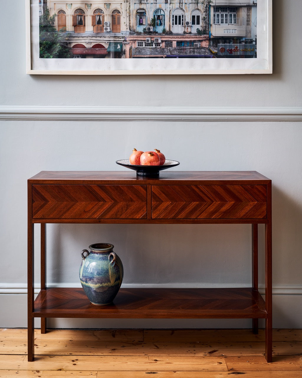 Downtown Teak Console Table