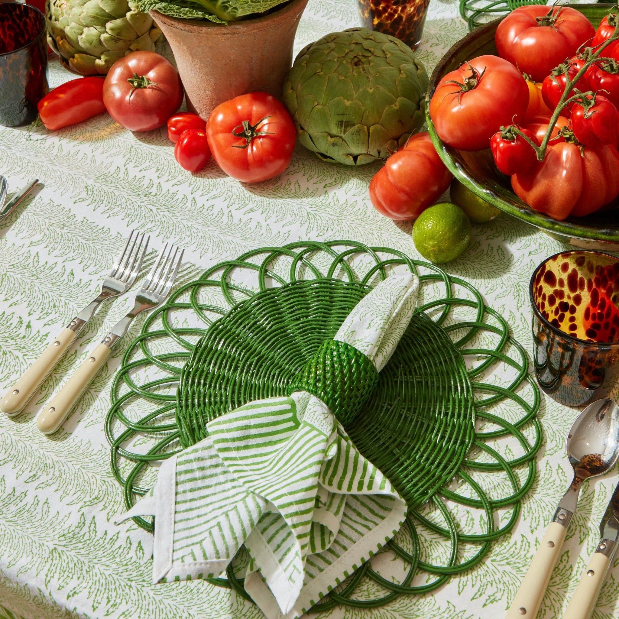Green Mystique Napkins (Set of 4)