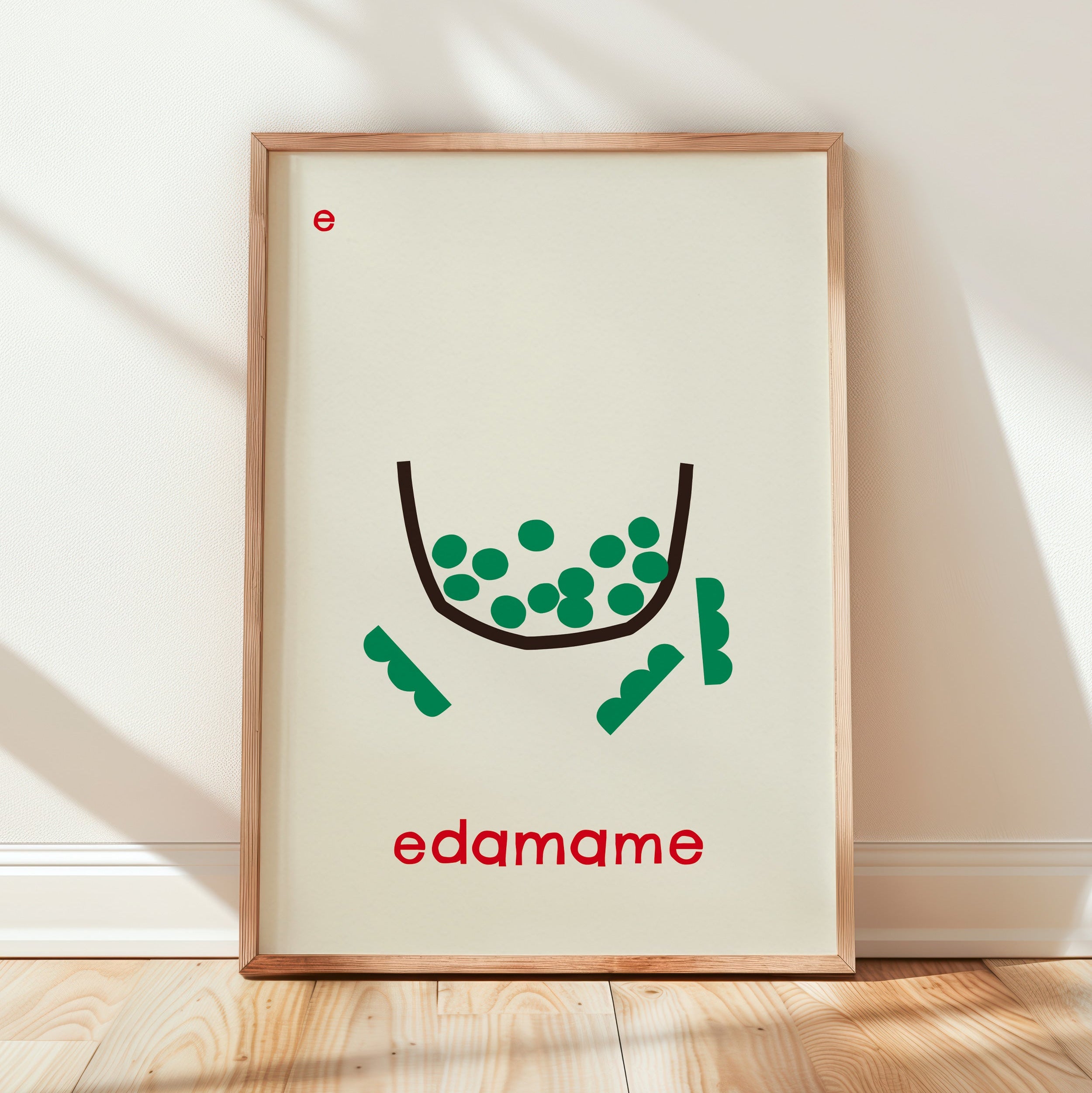 E for Edamame | Giclée Fine Art Print