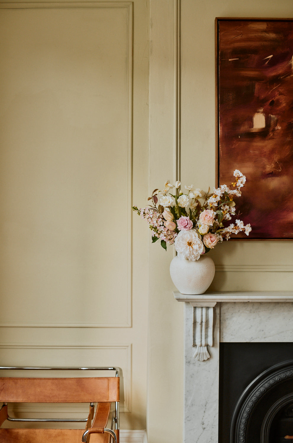 Emily - Faux Flower Arrangement - Whites & Pinks
