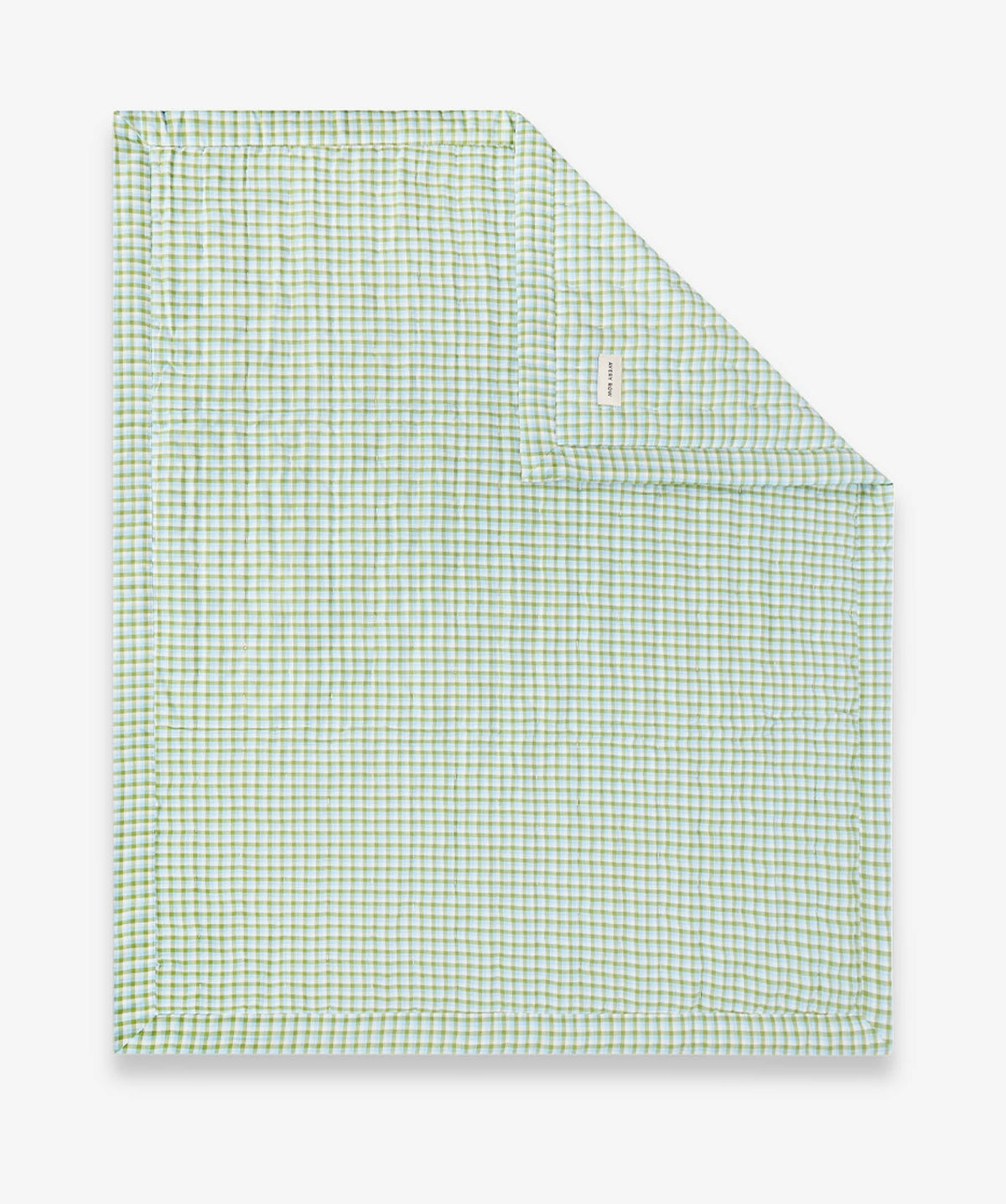Quilted Cotbed Bedspread - Greenhouse Gingham