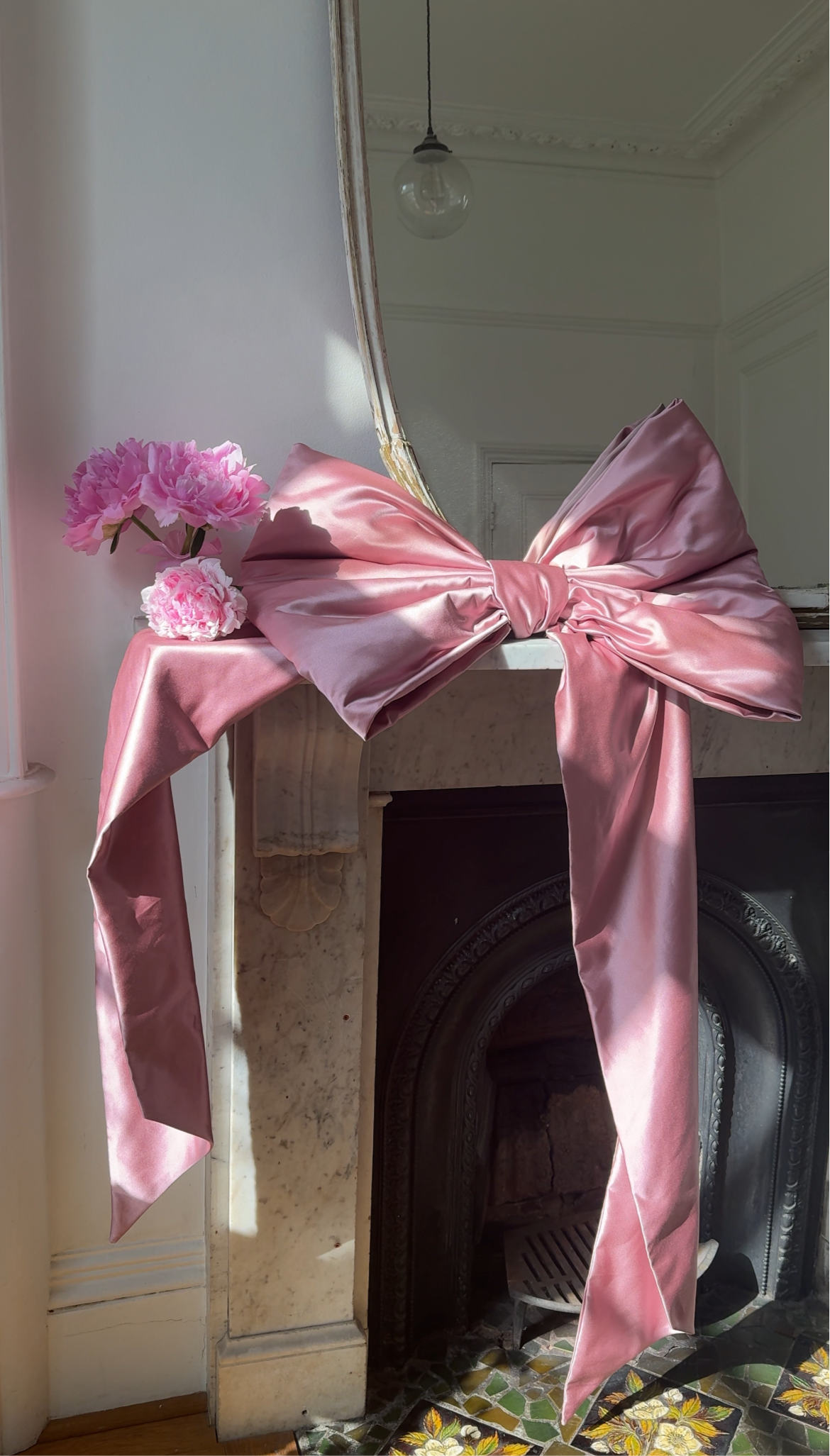 Pink Satin Bow