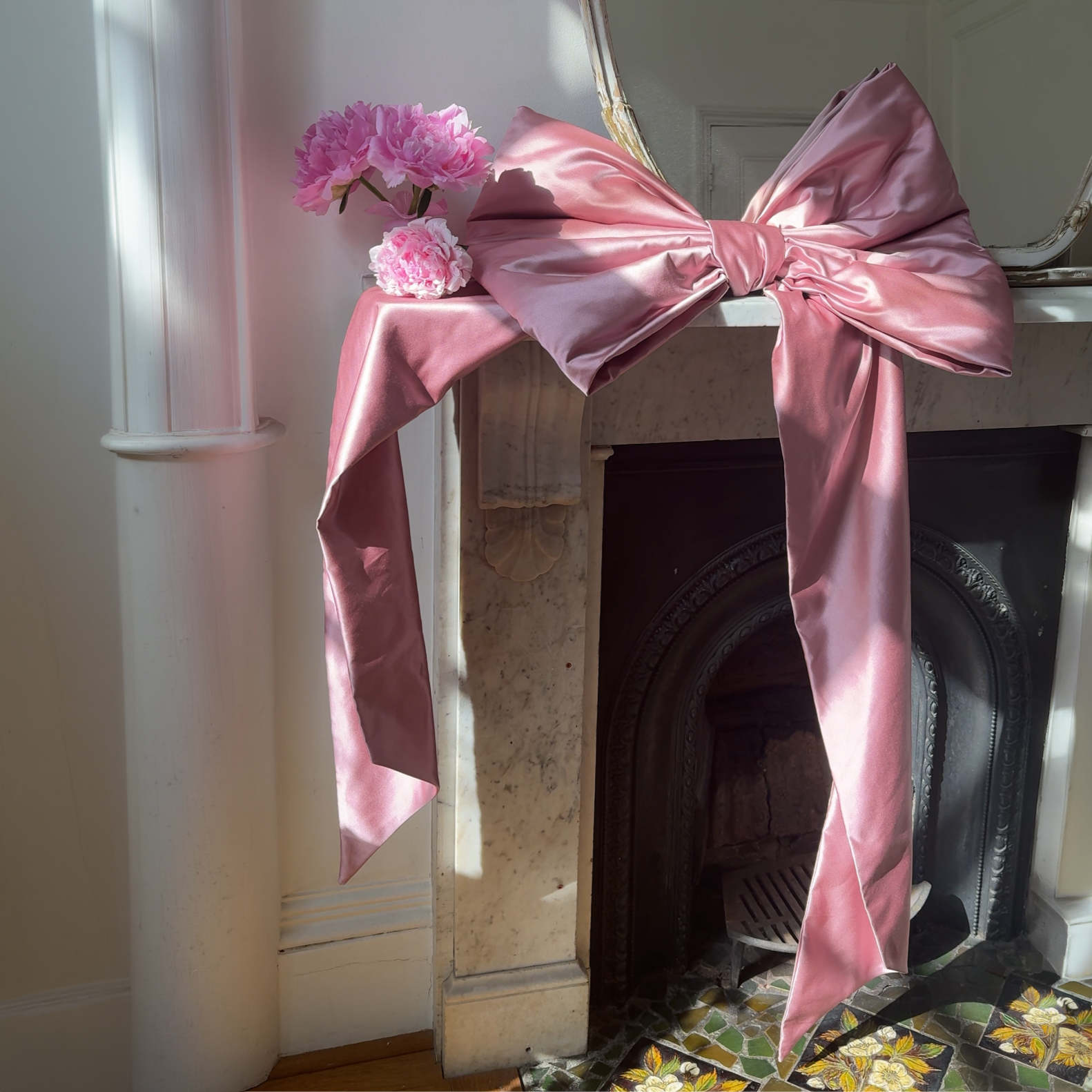 Pink Satin Bow