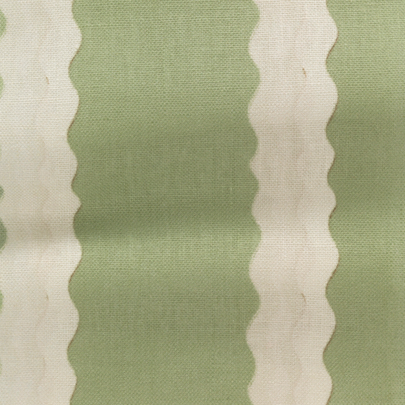 Double Scroll Stripe Fabric | Spring Green