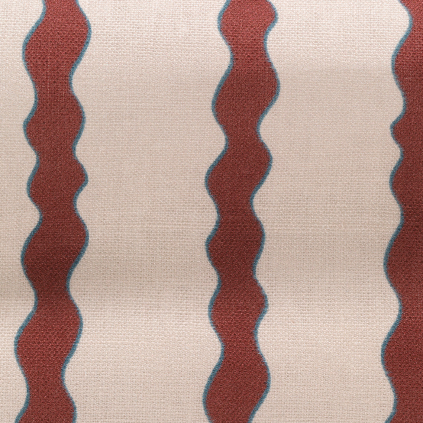 Scroll Stripe - Crimson (Fabric)