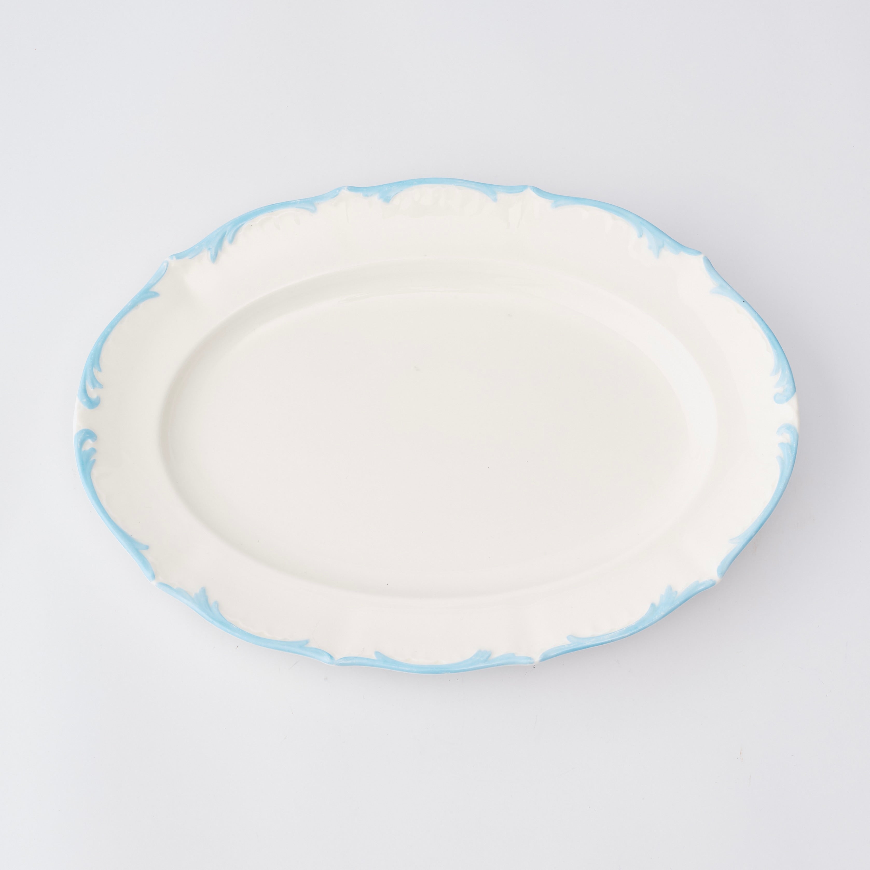 Art Deco Blue and White Vintage Serving Plate