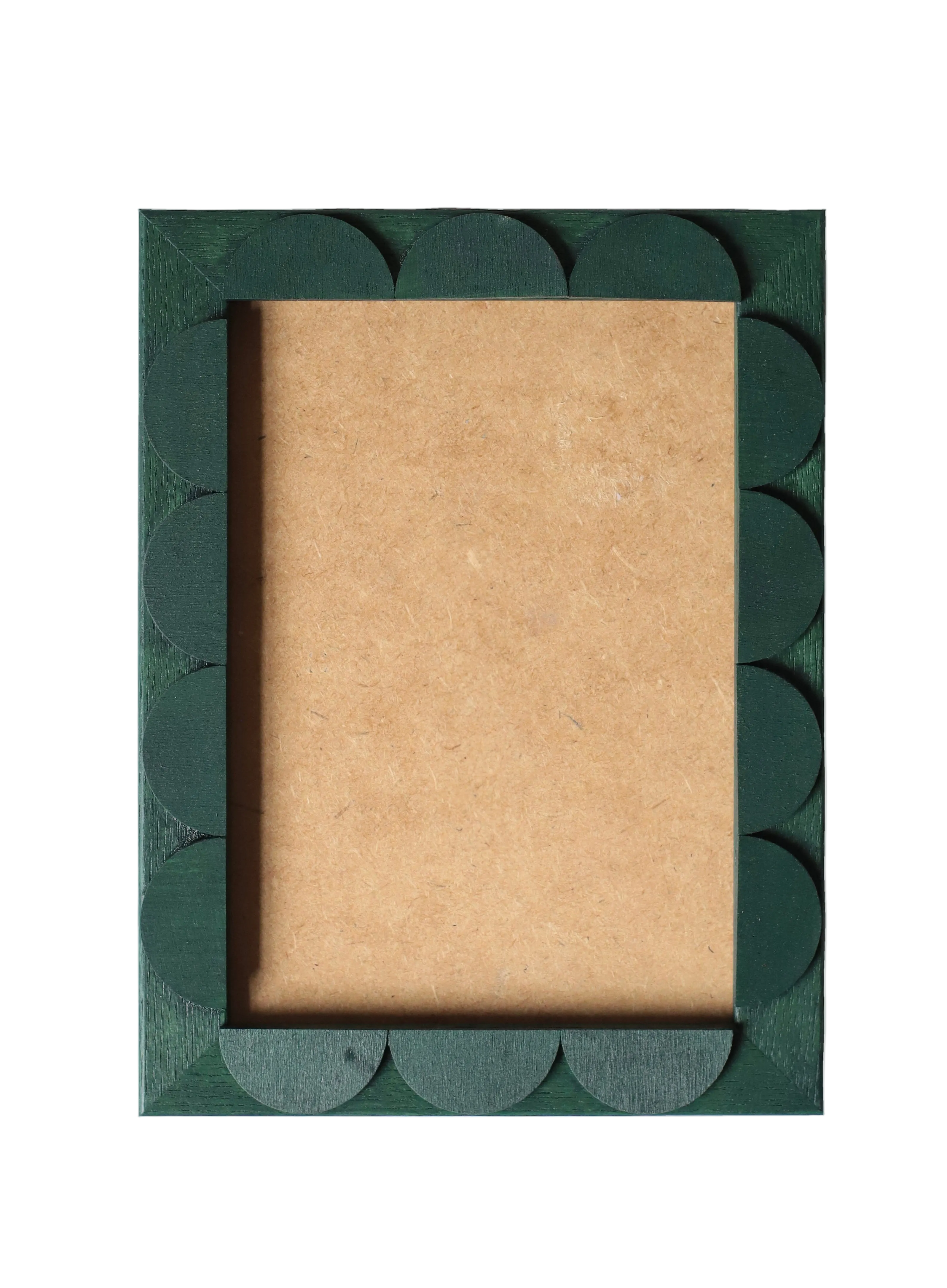 Evergreen Stained Scallop Frame