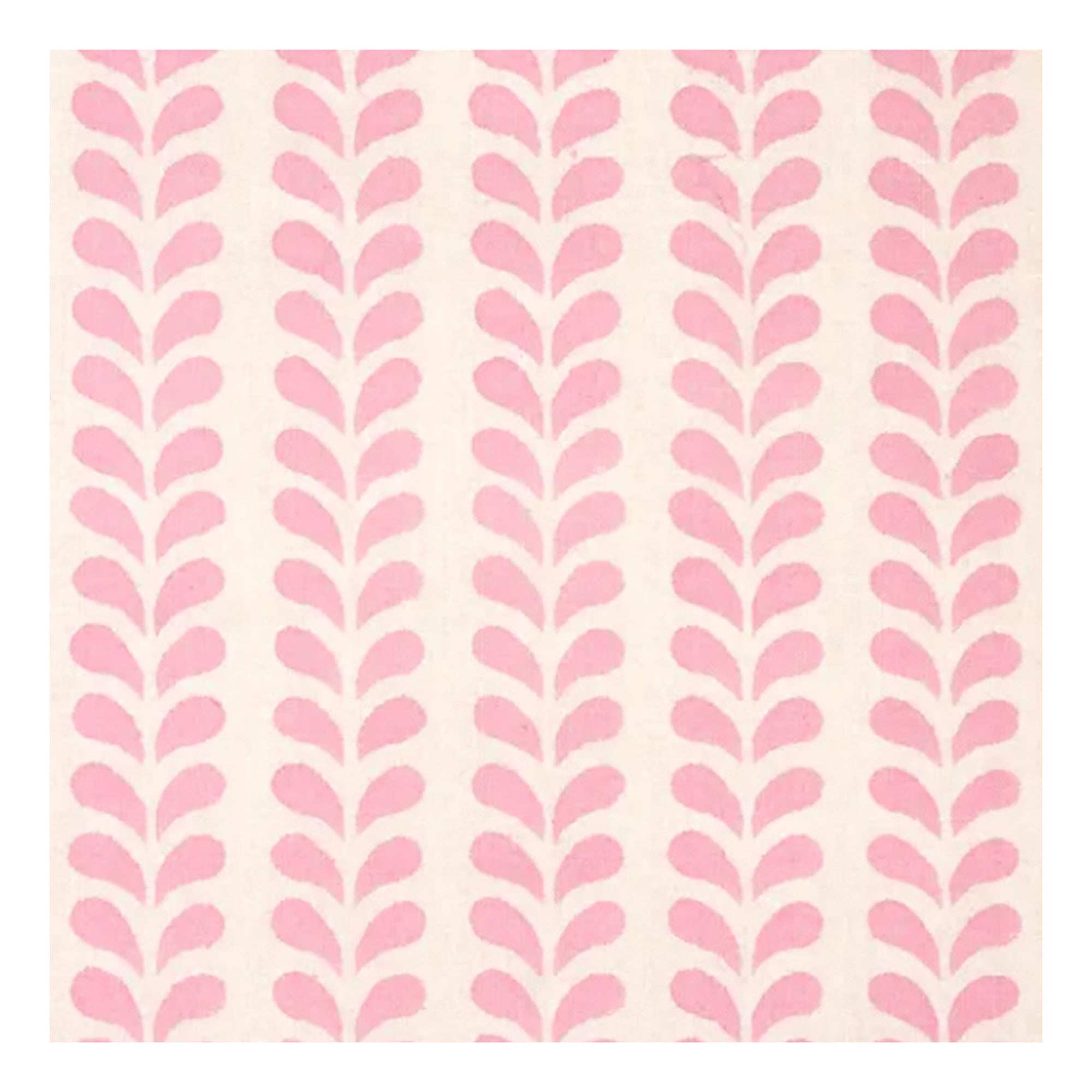 Bindi Block printed Fabric Cotton Pink