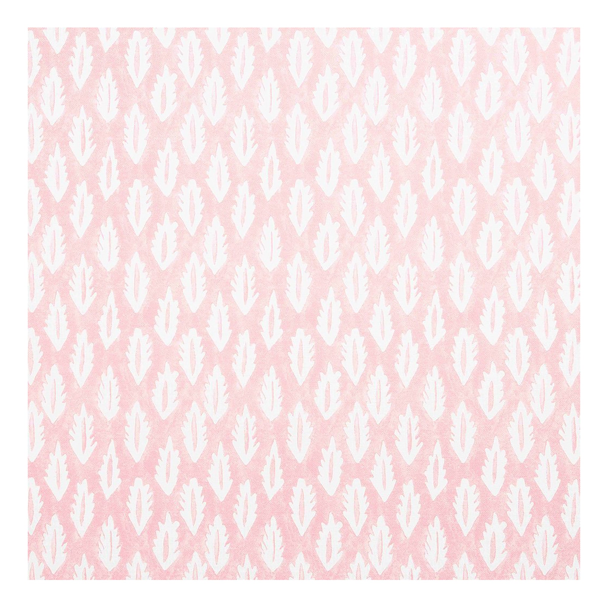 Forest Printed Fabric Linen/Cotton Pink