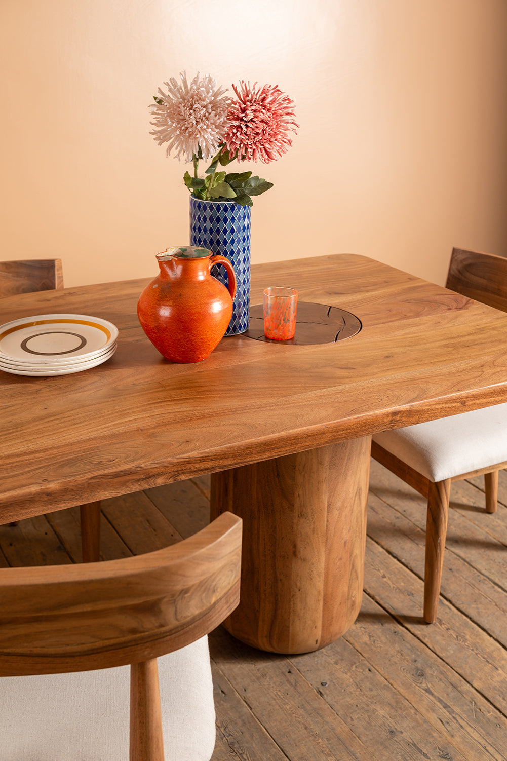 Landis Acacia Wood Natural Finish Dining Table