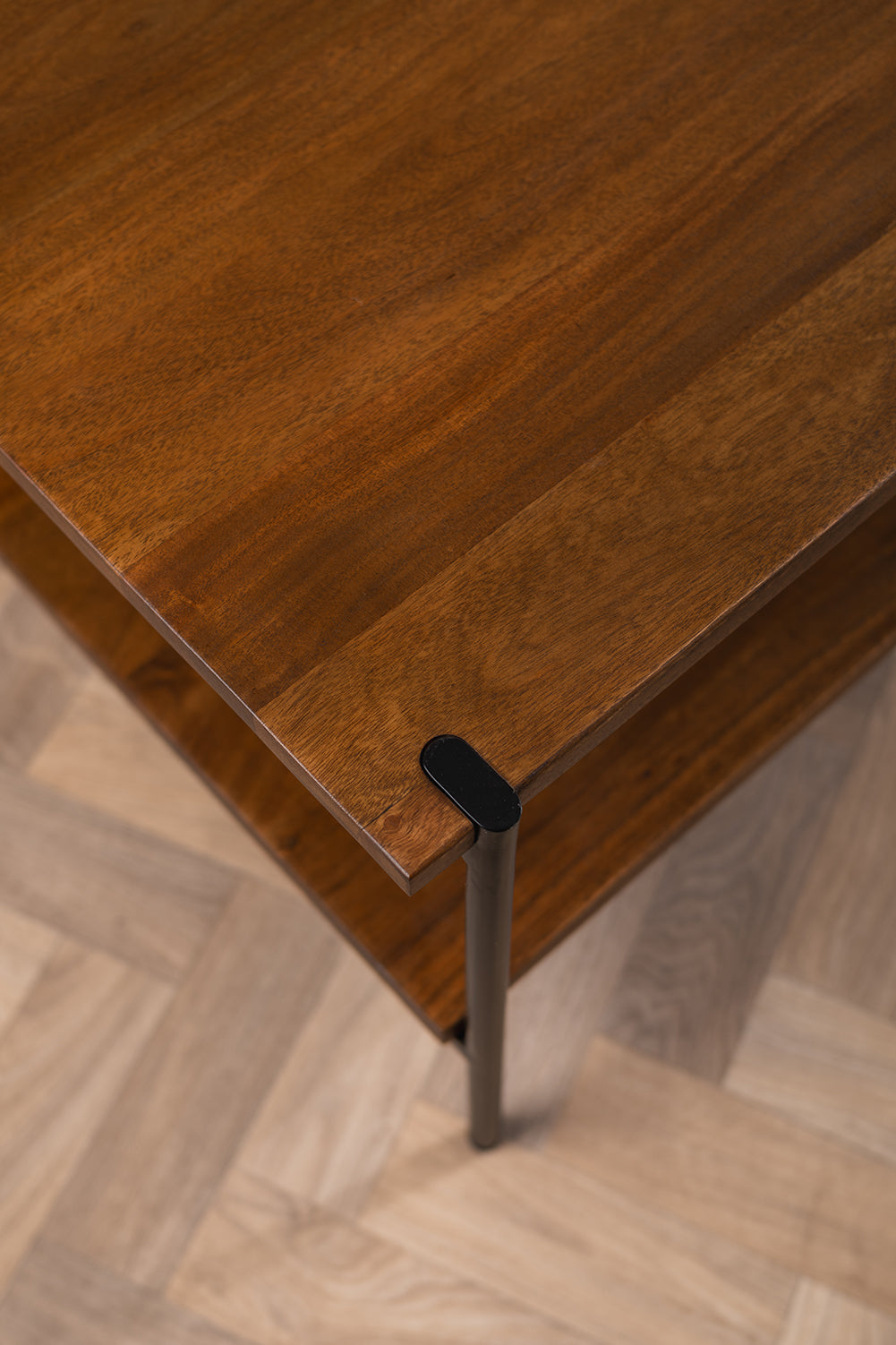 Conrad Acacia Wood Umber Finish Coffee Table