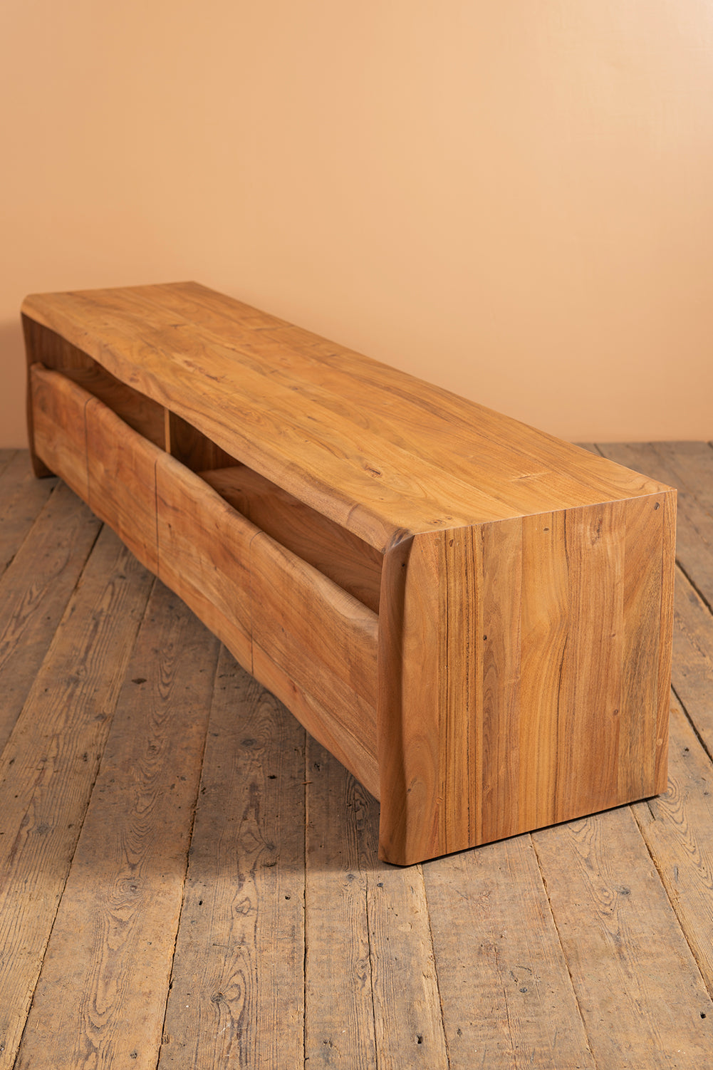 Doran Acacia Wood Natural Finish TV Cabinet