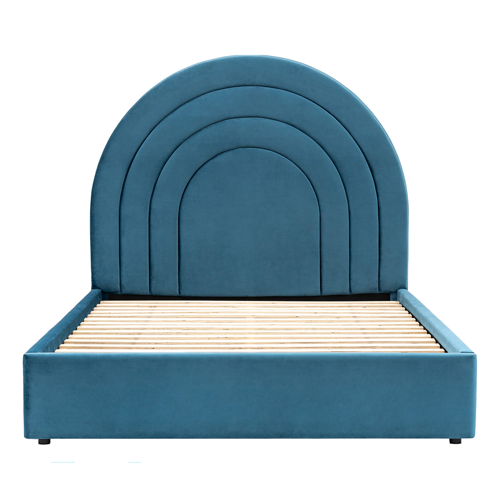 Retro Cloud Velvet Bed - King Size