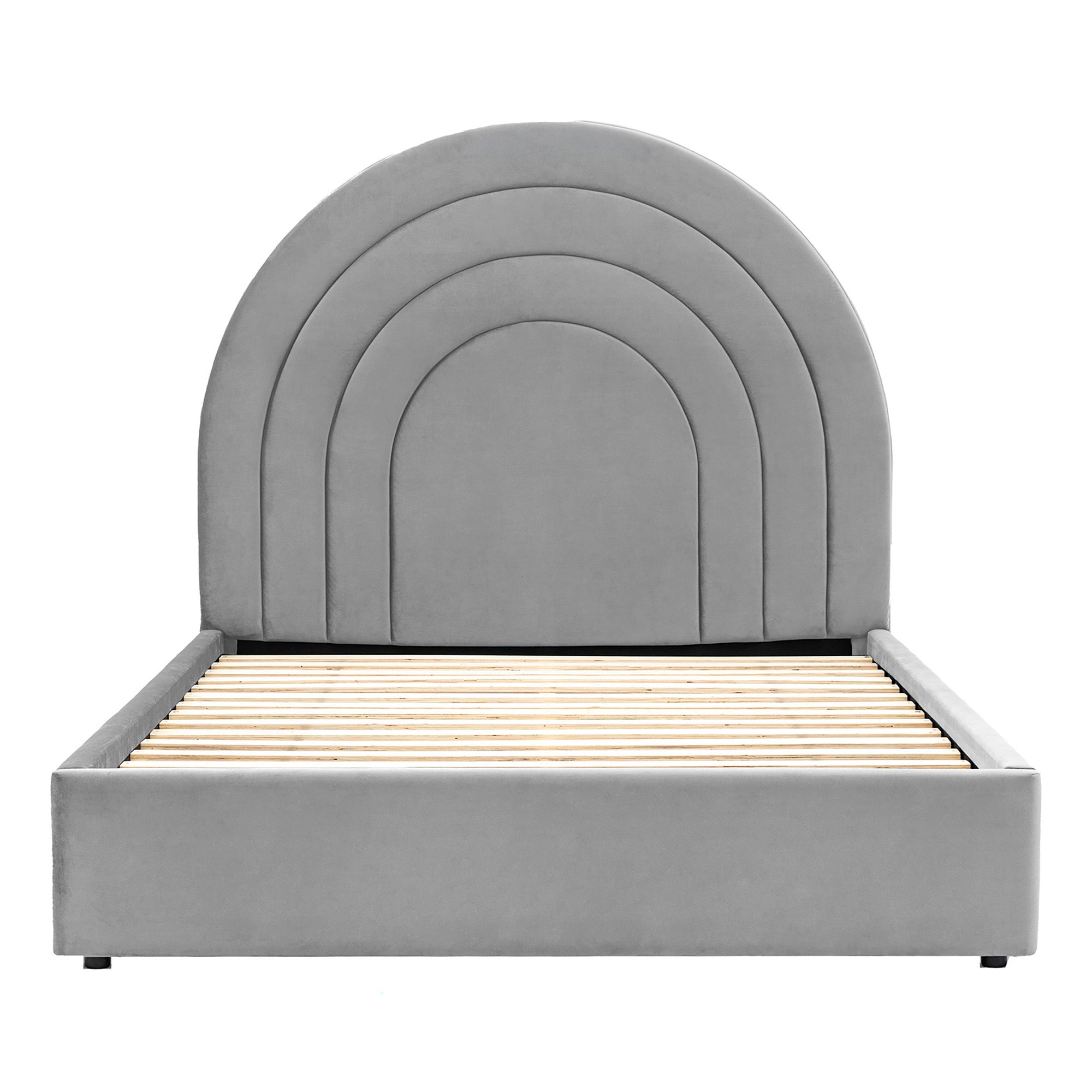 Retro Cloud Velvet Bed - King Size