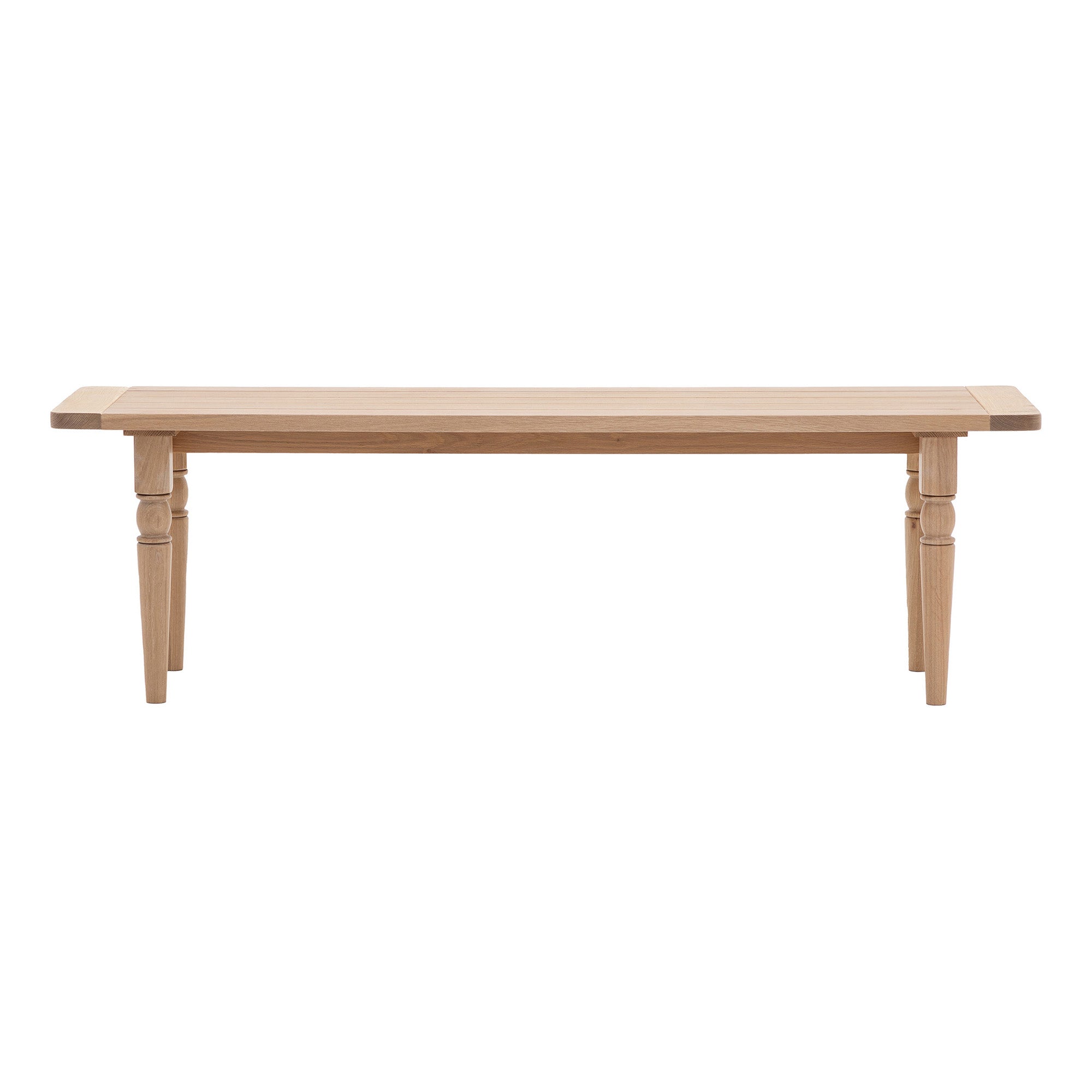 Classic Oak Farmhouse Bench
