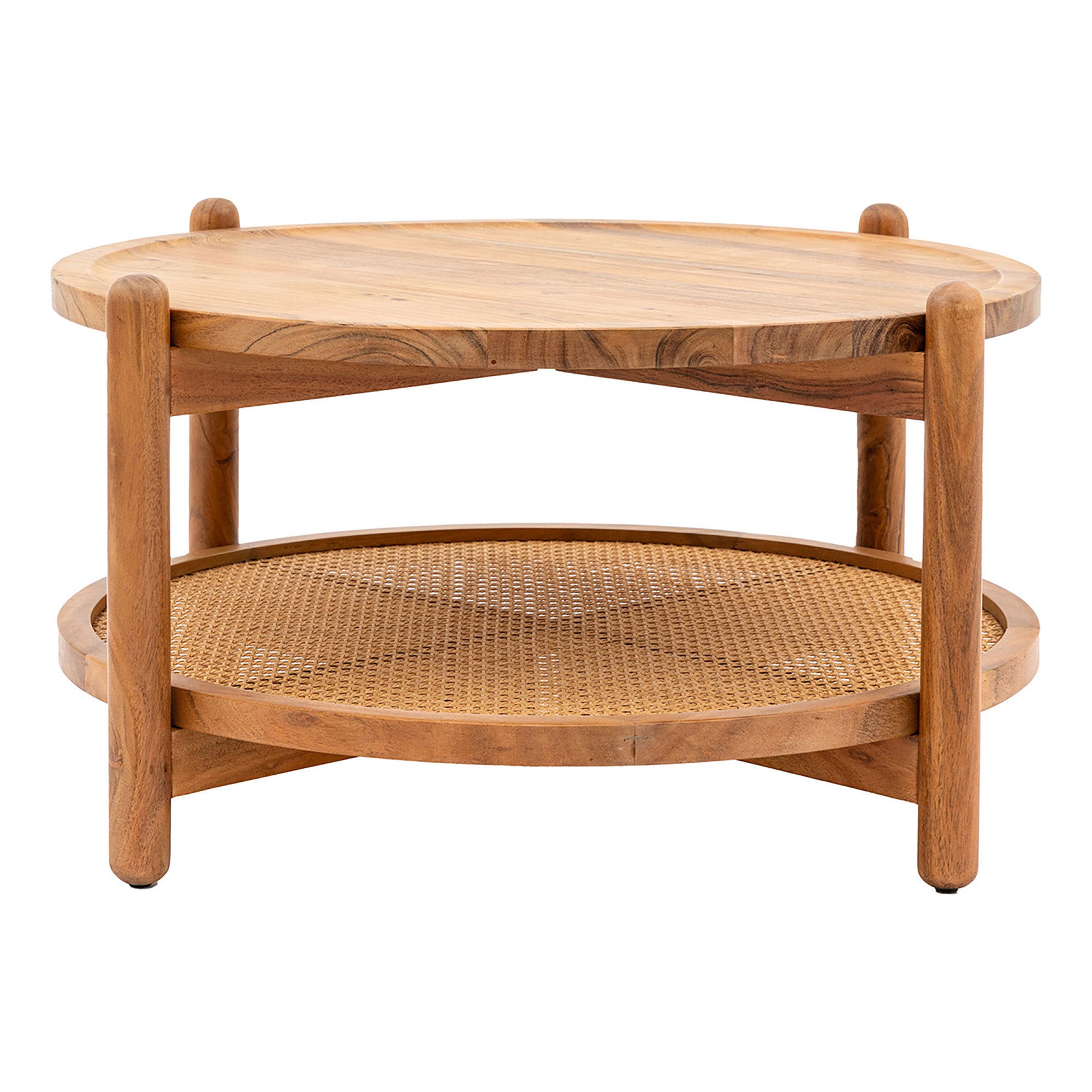 Contemporary Classic Rattan Coffee Table