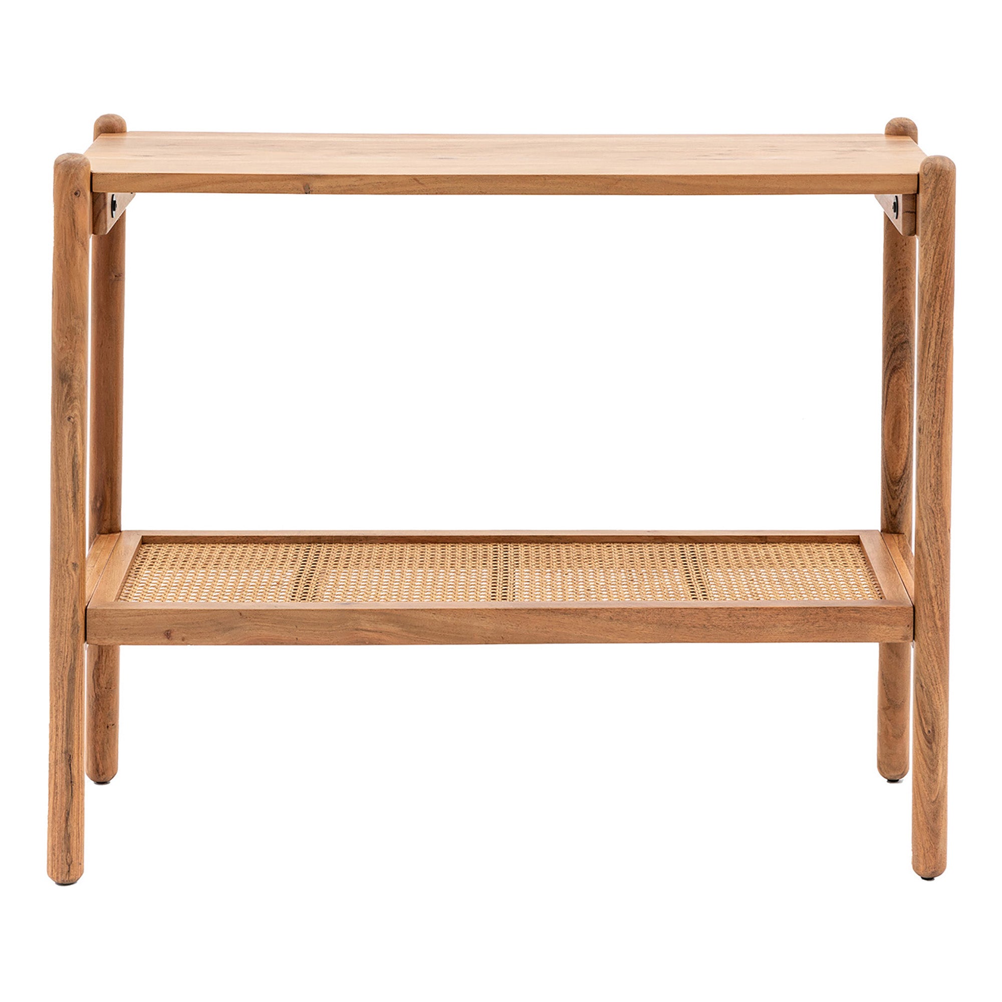Contemporary Classic Rattan Console Table