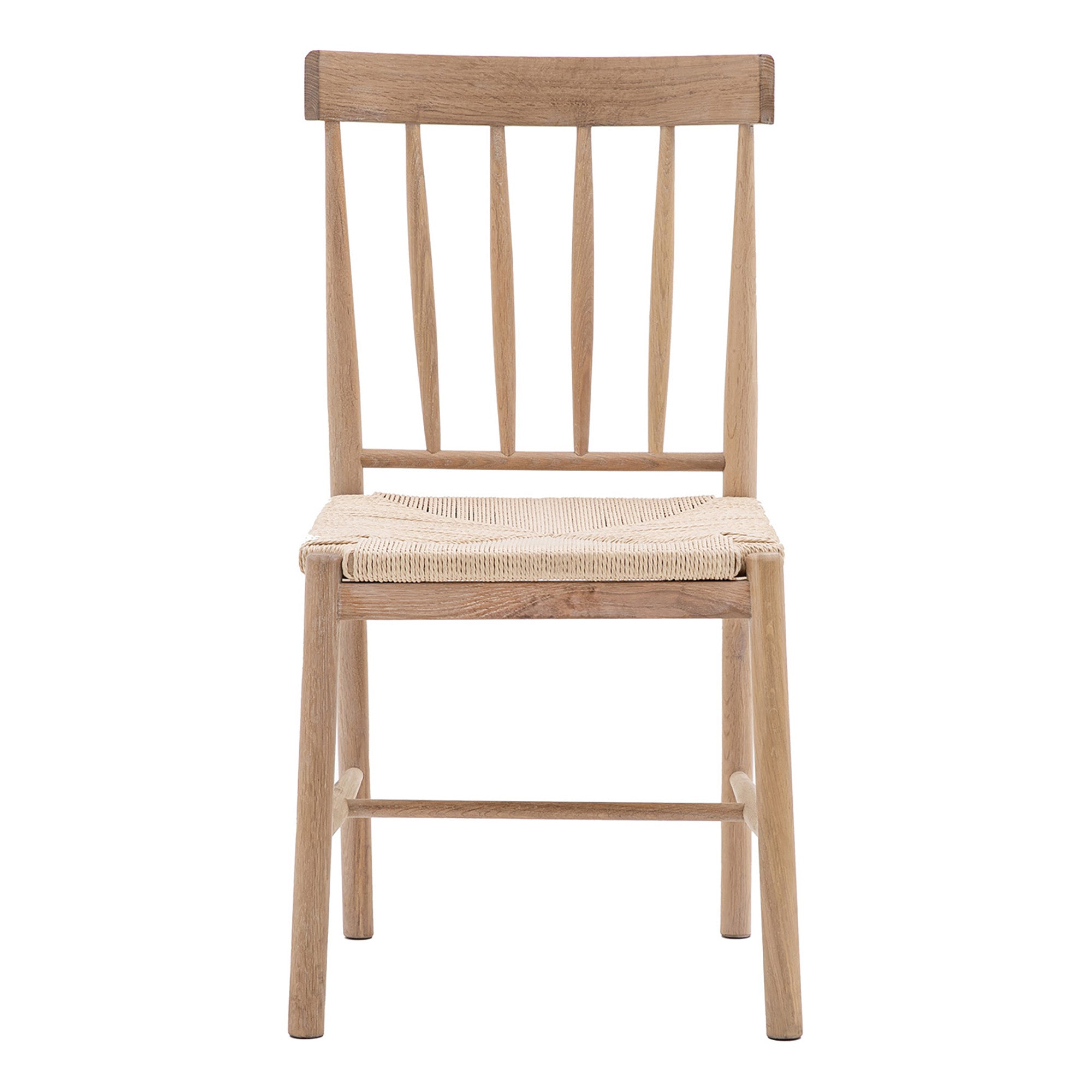 Classic Oak Farmhouse Dining Chair - Two Pack