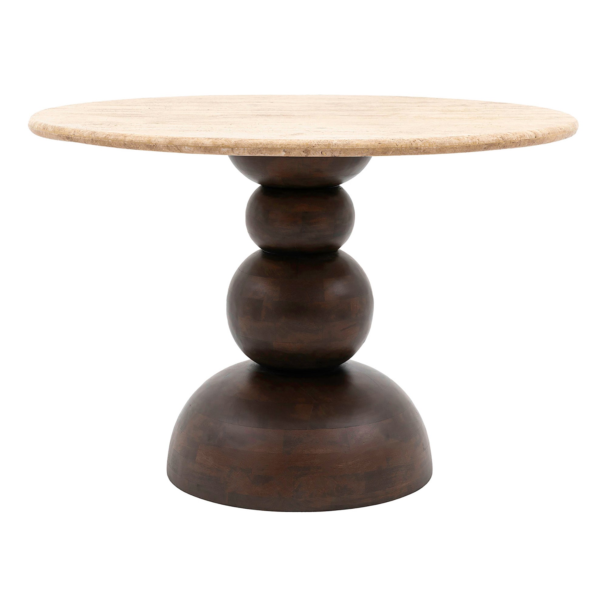 Chunky Round Retro Dining Table