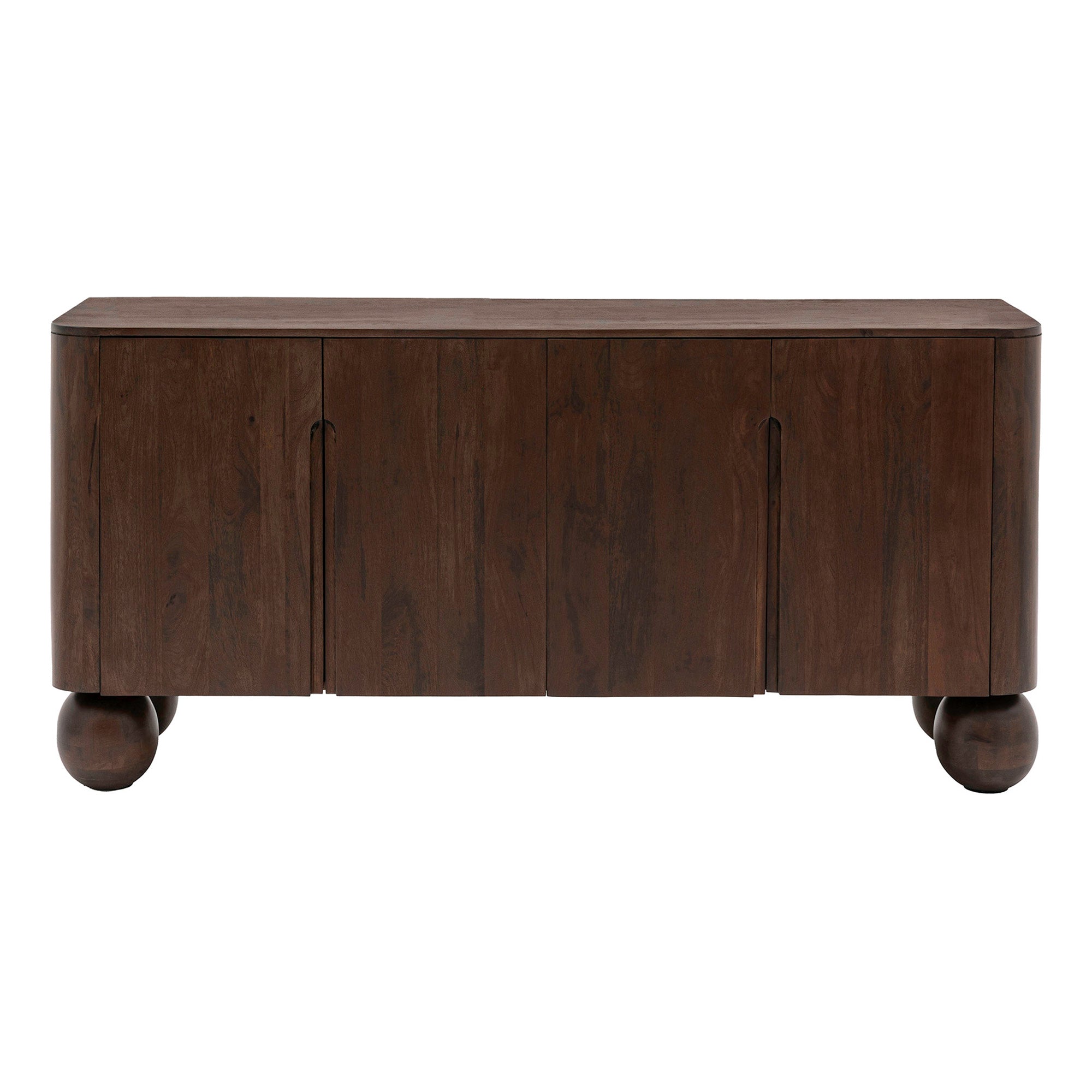 Chunky Round Retro Four Door Sideboard