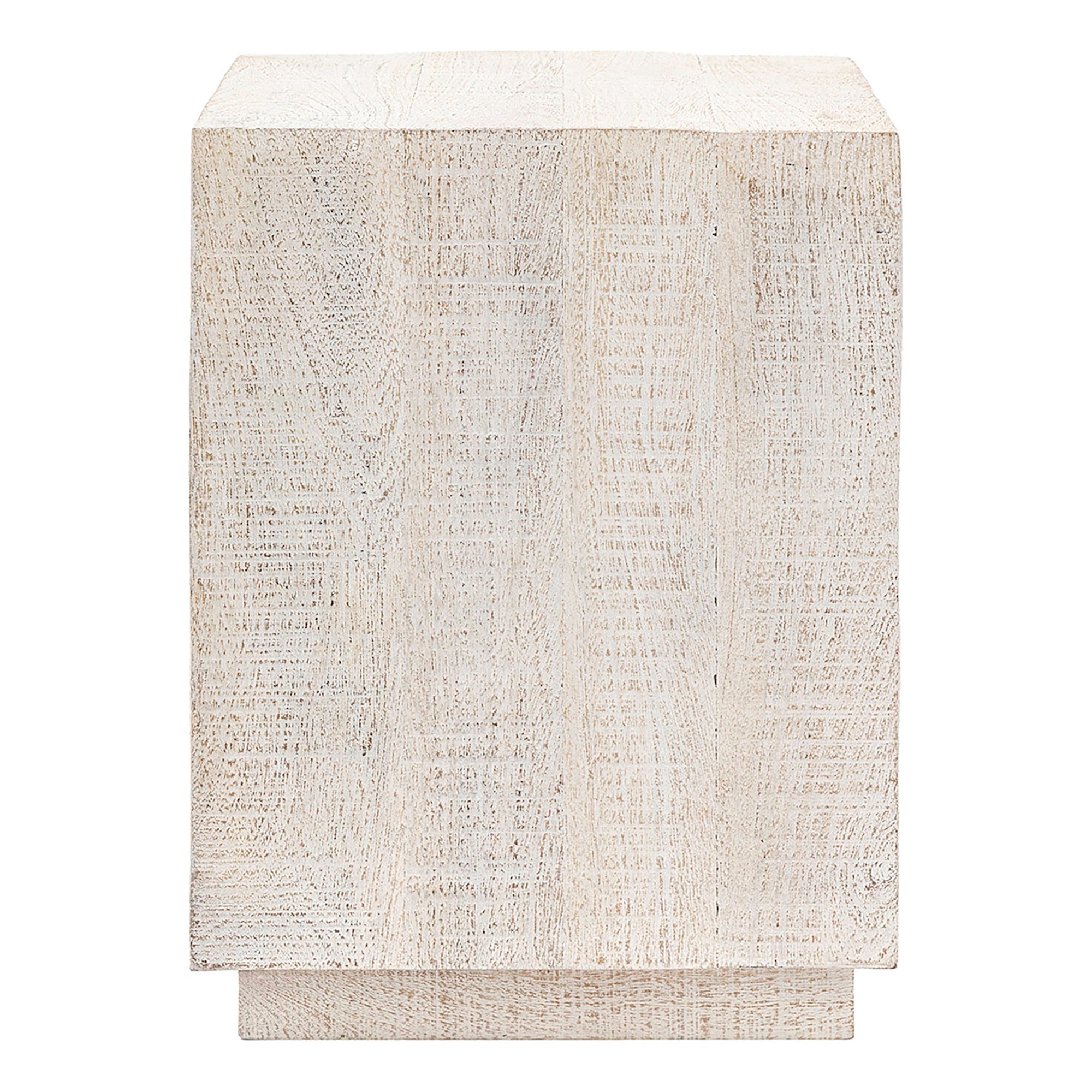 Weathered Block Side Table