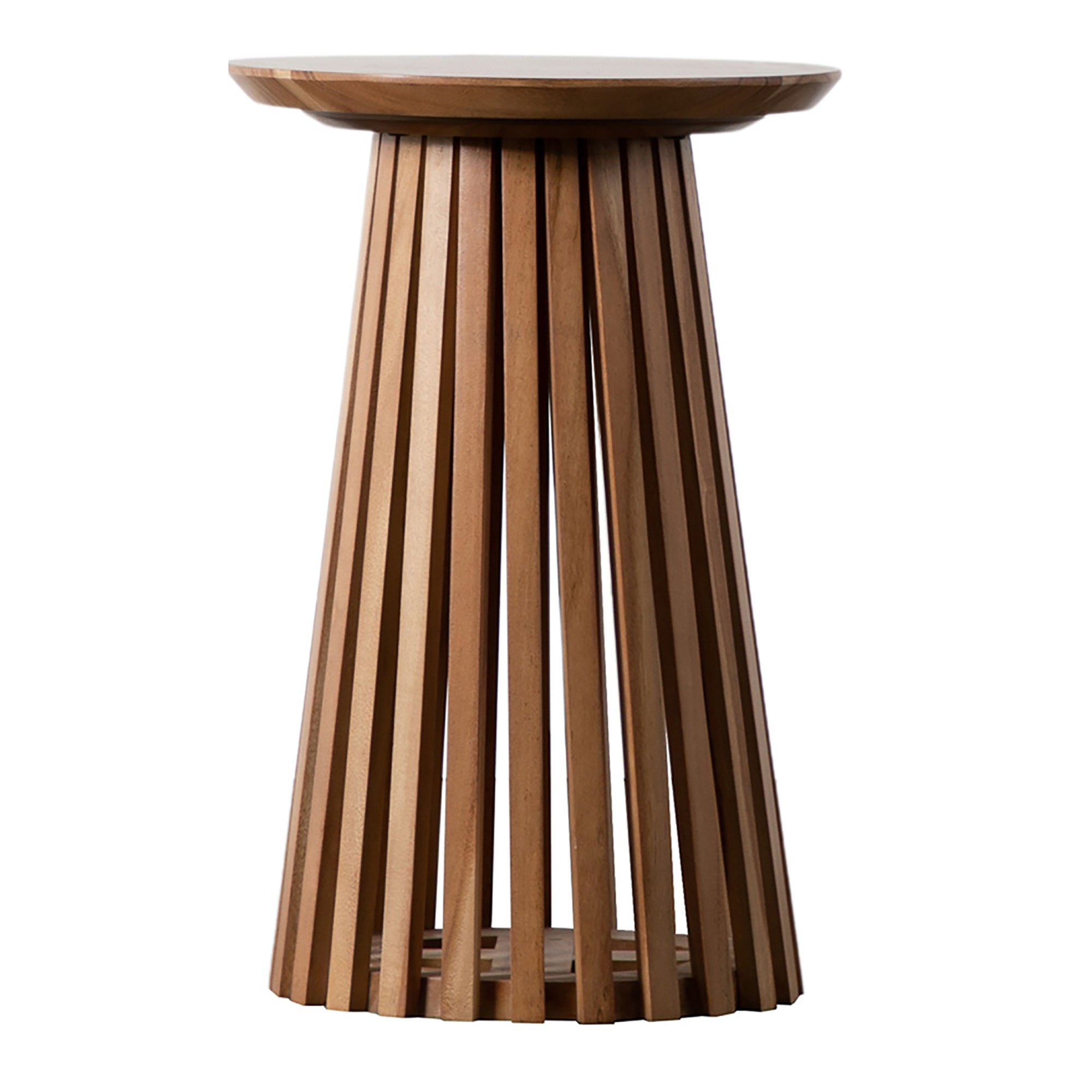 Slatted Dining Side Table