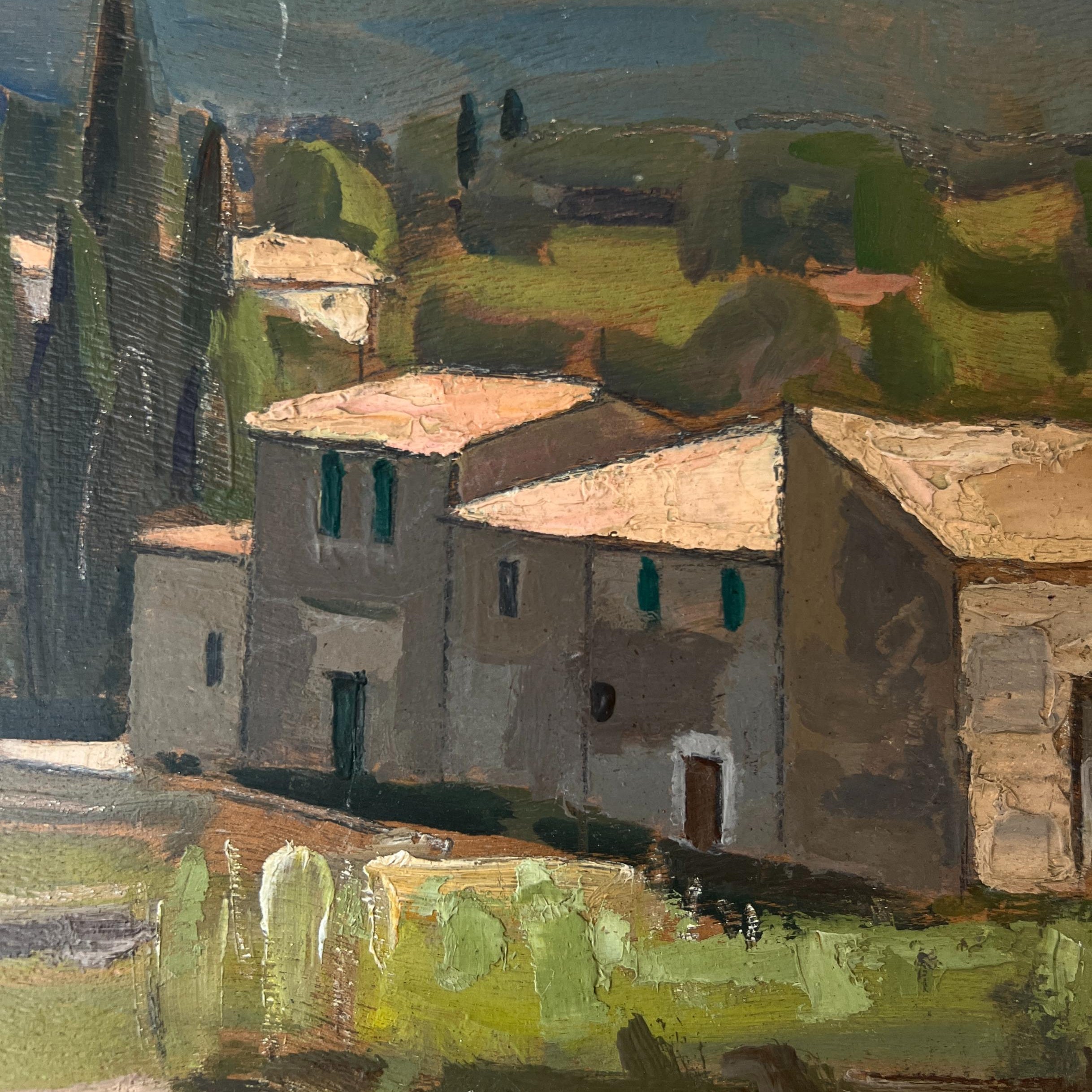 Farmhouse at Noon Oil Painting