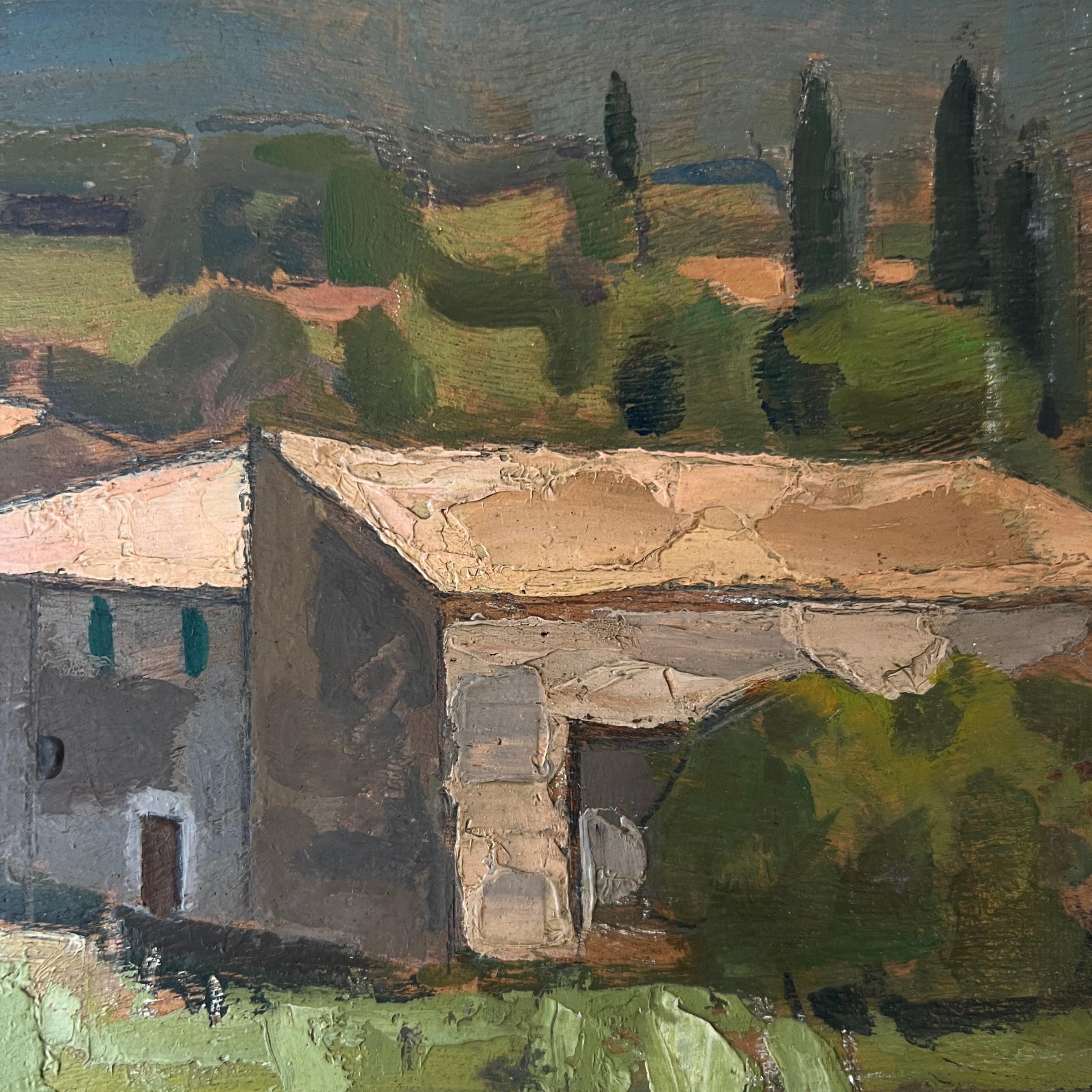 Farmhouse at Noon Oil Painting