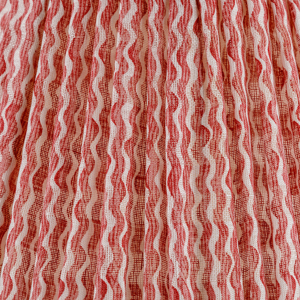 Popple Red Linen Lampshade