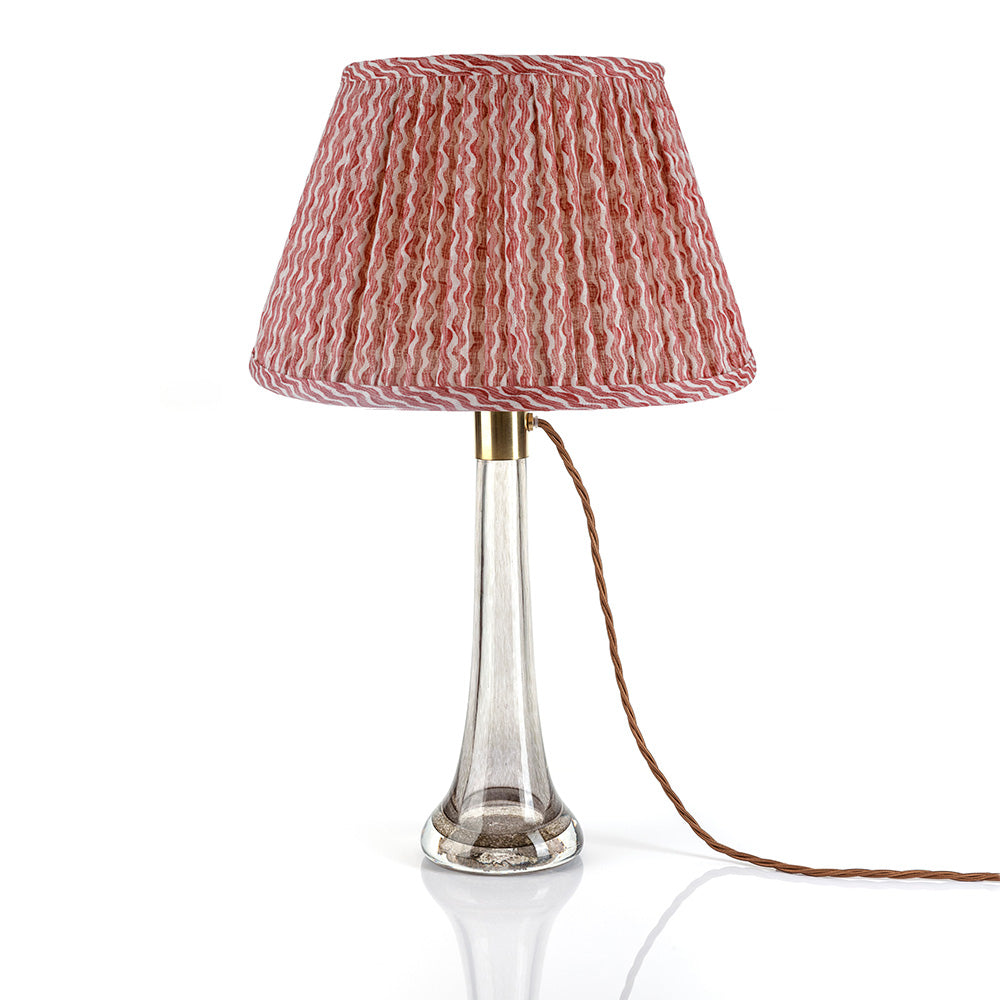 Popple Red Linen Lampshade