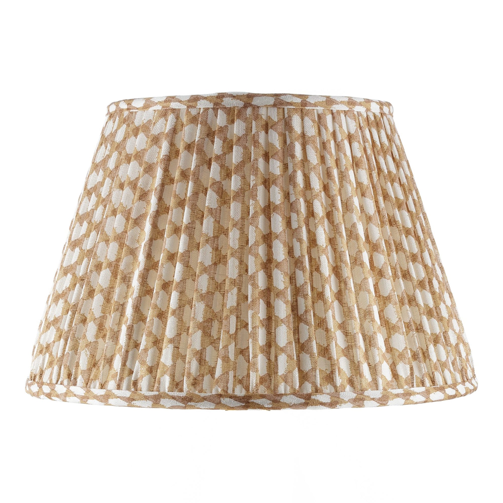 Wicker Nut Brown Linen Lampshade