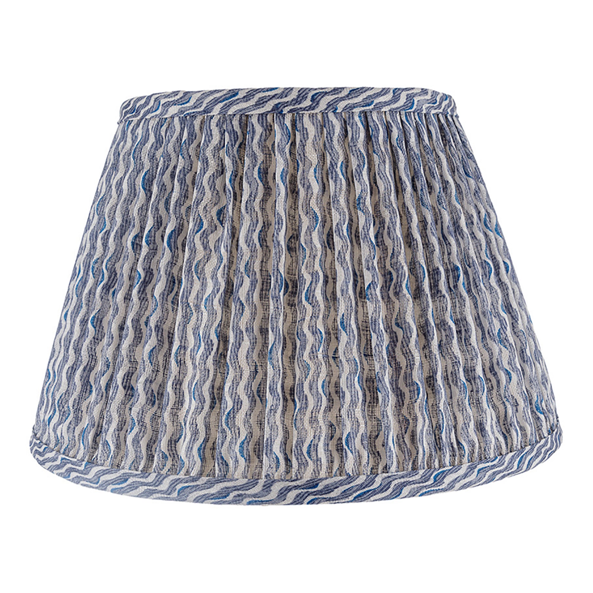 Popple Blue Linen Lampshade