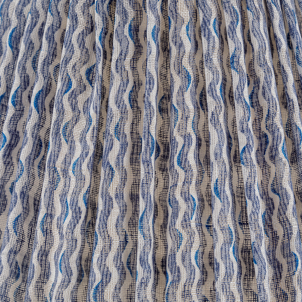 Popple Blue Linen Lampshade