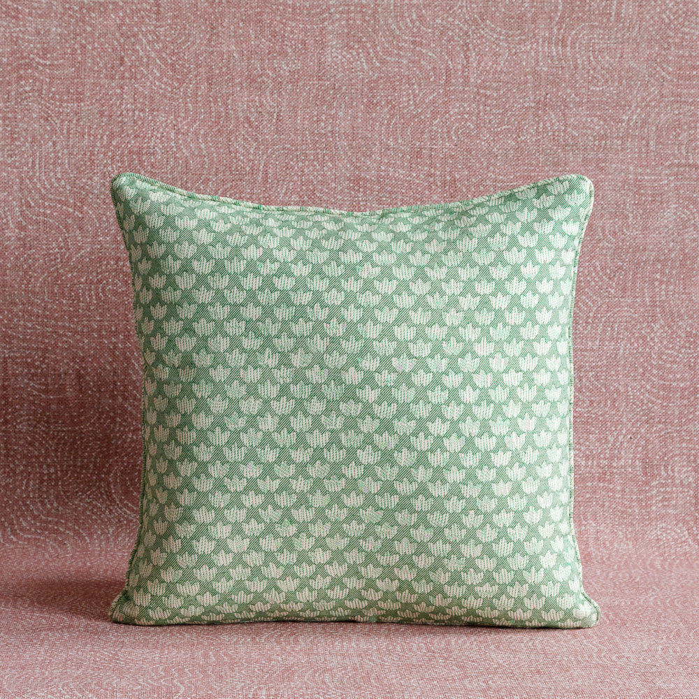 Eythorne Green Cotton Cushion