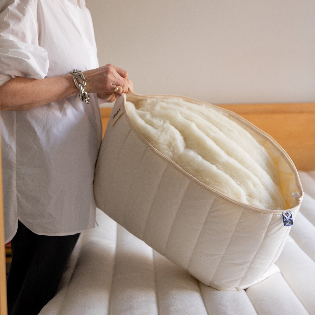 Luxury Quilted Wool Pillow