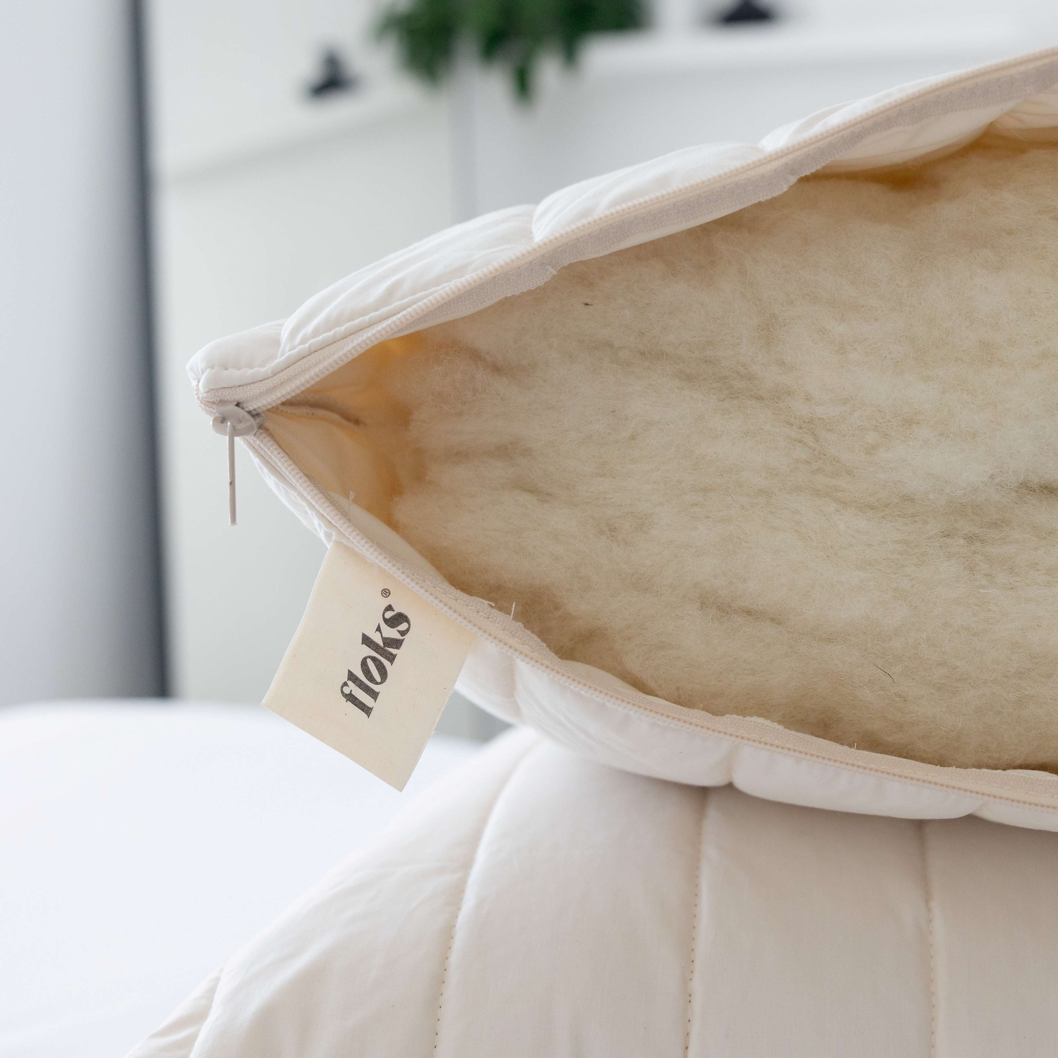 Luxury Quilted Wool Pillow
