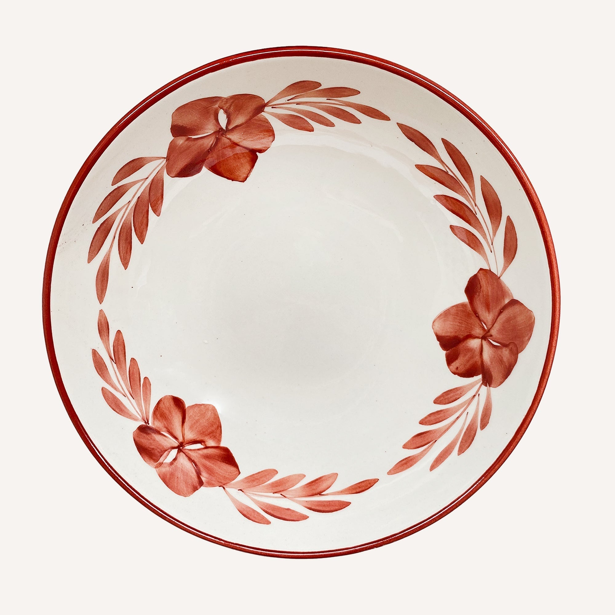 Flor Salad Bowl | Rust Red