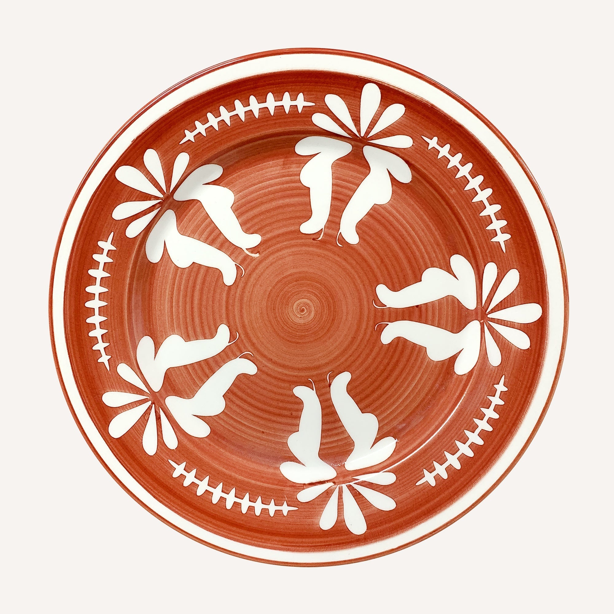 Flor Dinner Plate | Rust Red
