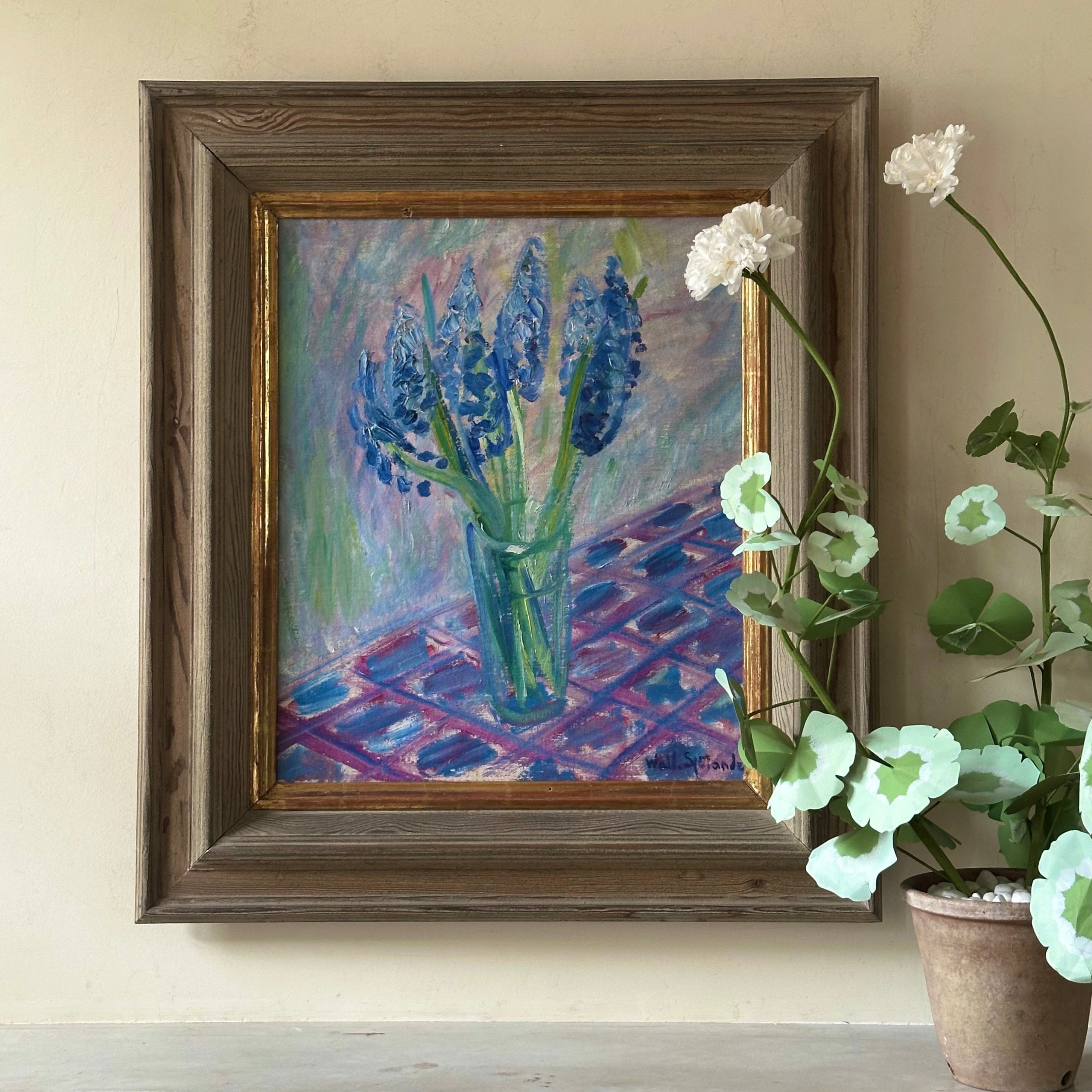Blue Hyacinths Oil Painting