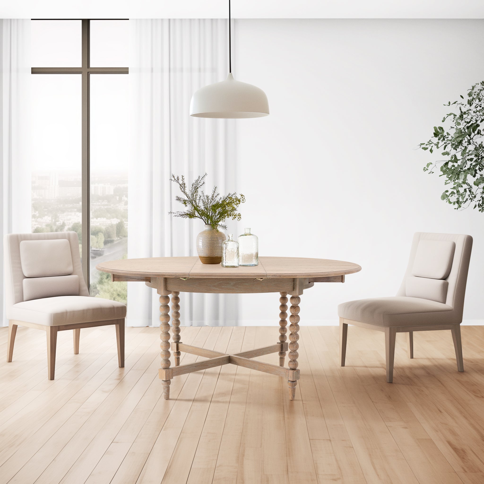 The Bobbin Extendable Dining Table