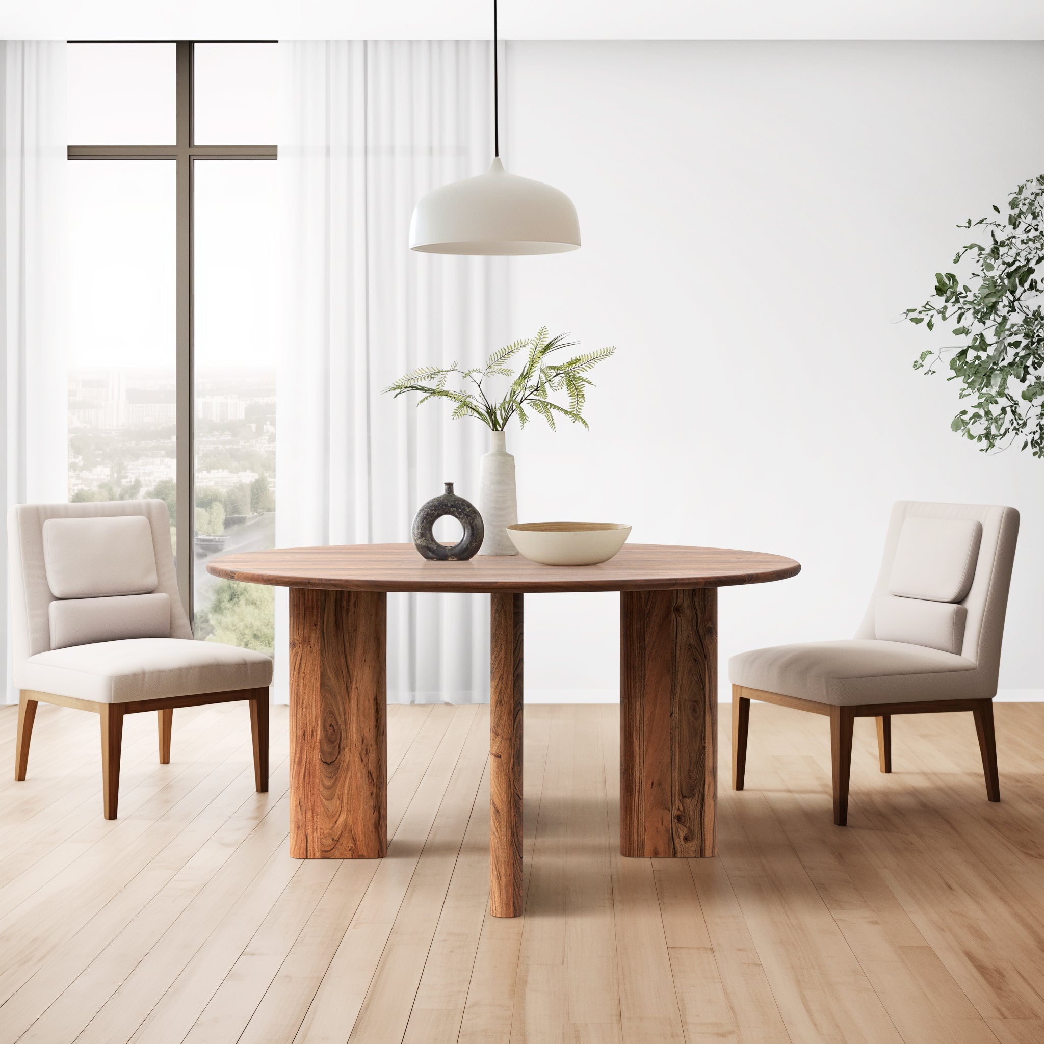 The Contemporary Round Dining Table